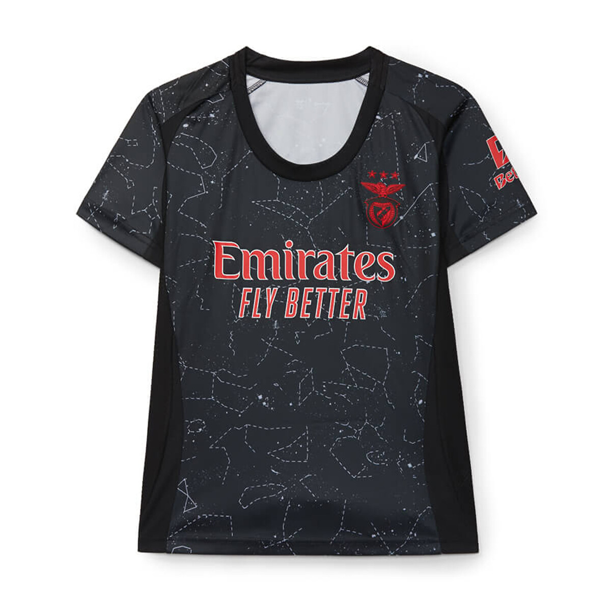Camisola réplica equipamento alternativo 24-25 para mulher, SL Benfica vermelho, SL BENFICA