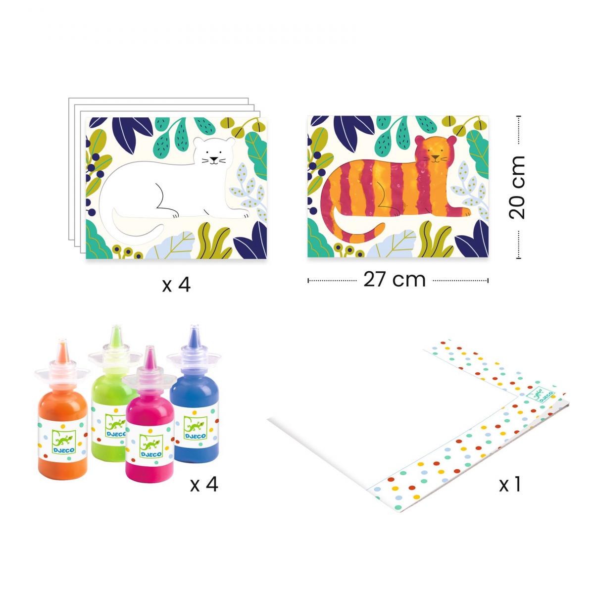 Peinture pour les petits - Barbouille et beau rose, DJECO