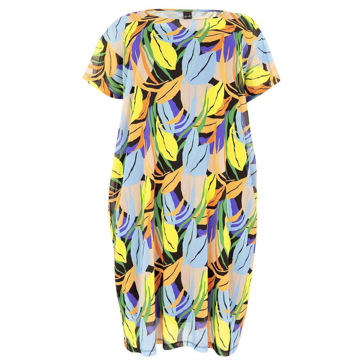 Robe imprimé / imprimée floral noir, YOEK