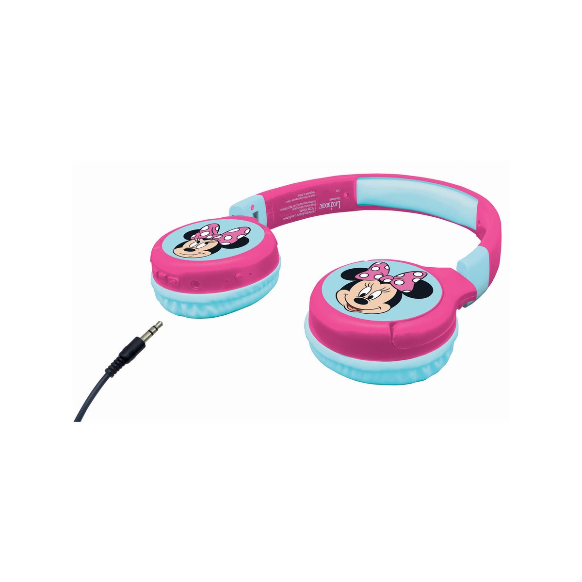 Casque 2 en 1 Bluetooth® et Filaire confortable et pliable Minnie Mouse rose, LEXIBOOK