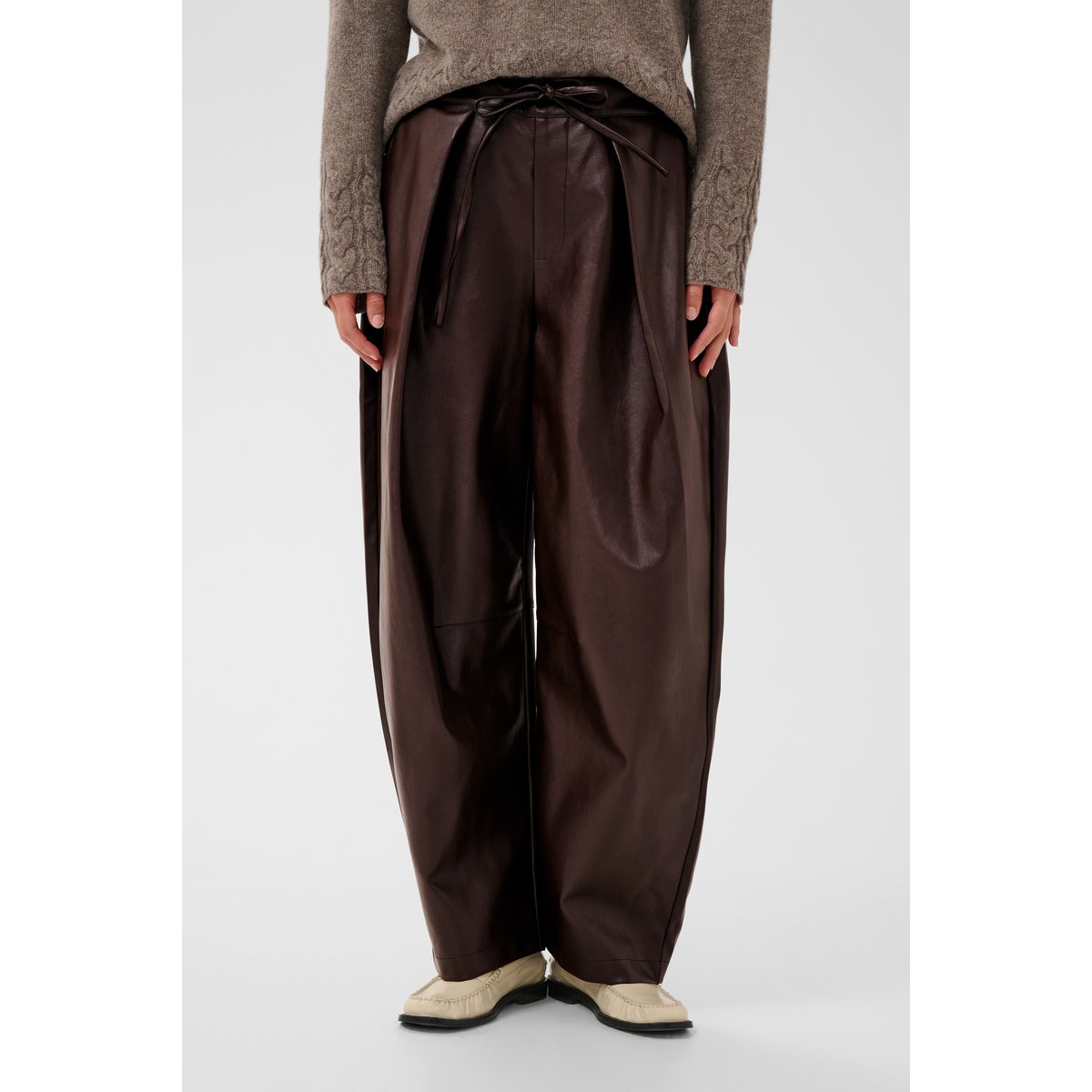 Pantalon casual marron coffee bean, CULTURE