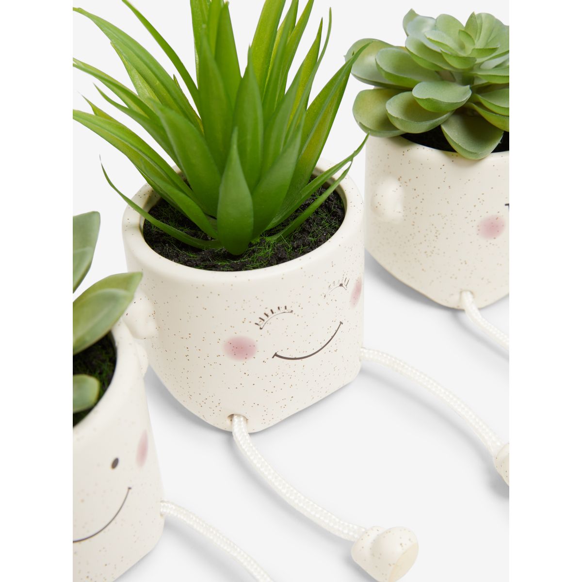 Succulente artificielle, lot de 3 vert, NEXT
