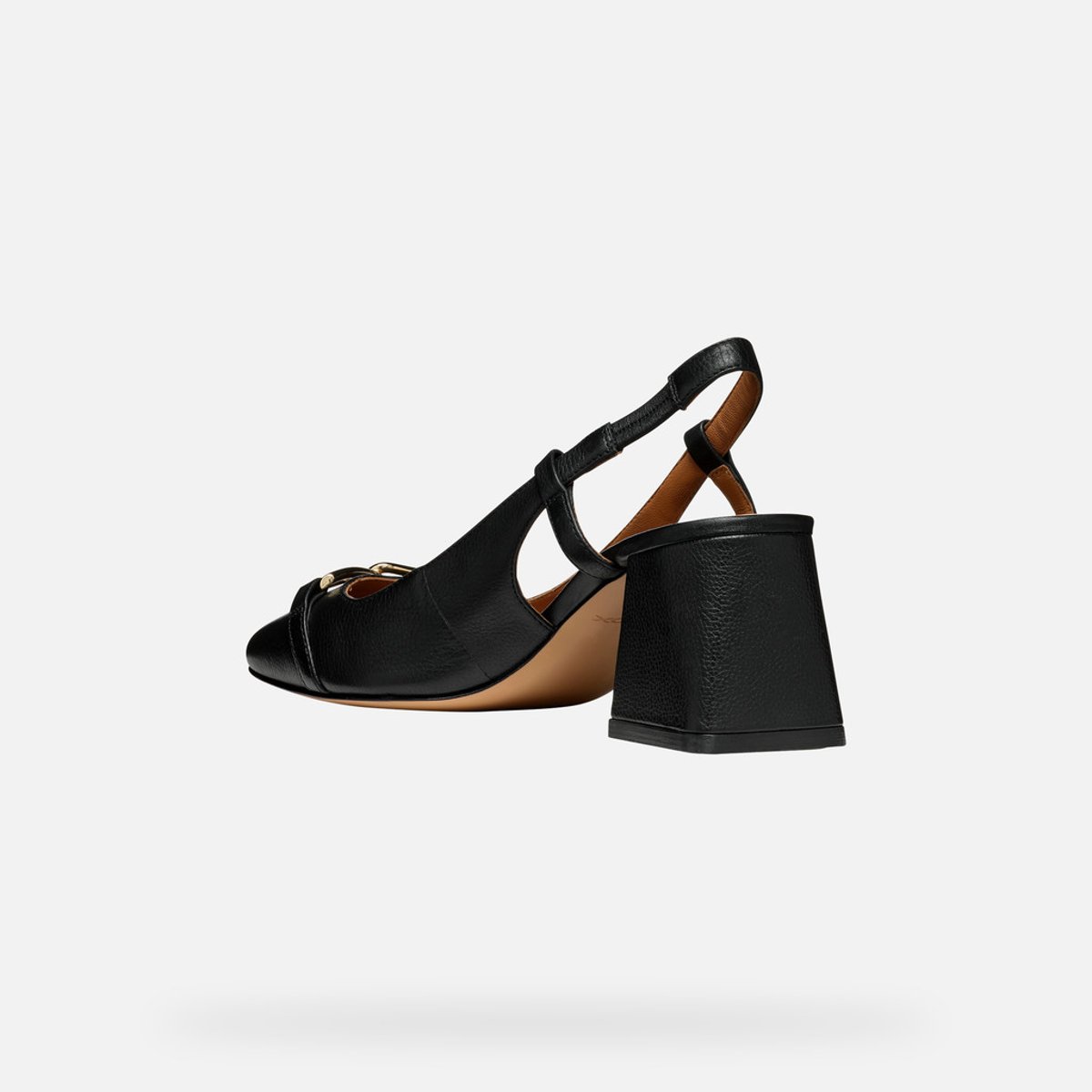 Escarpins slingback Coronilla, bout carré noir, GEOX