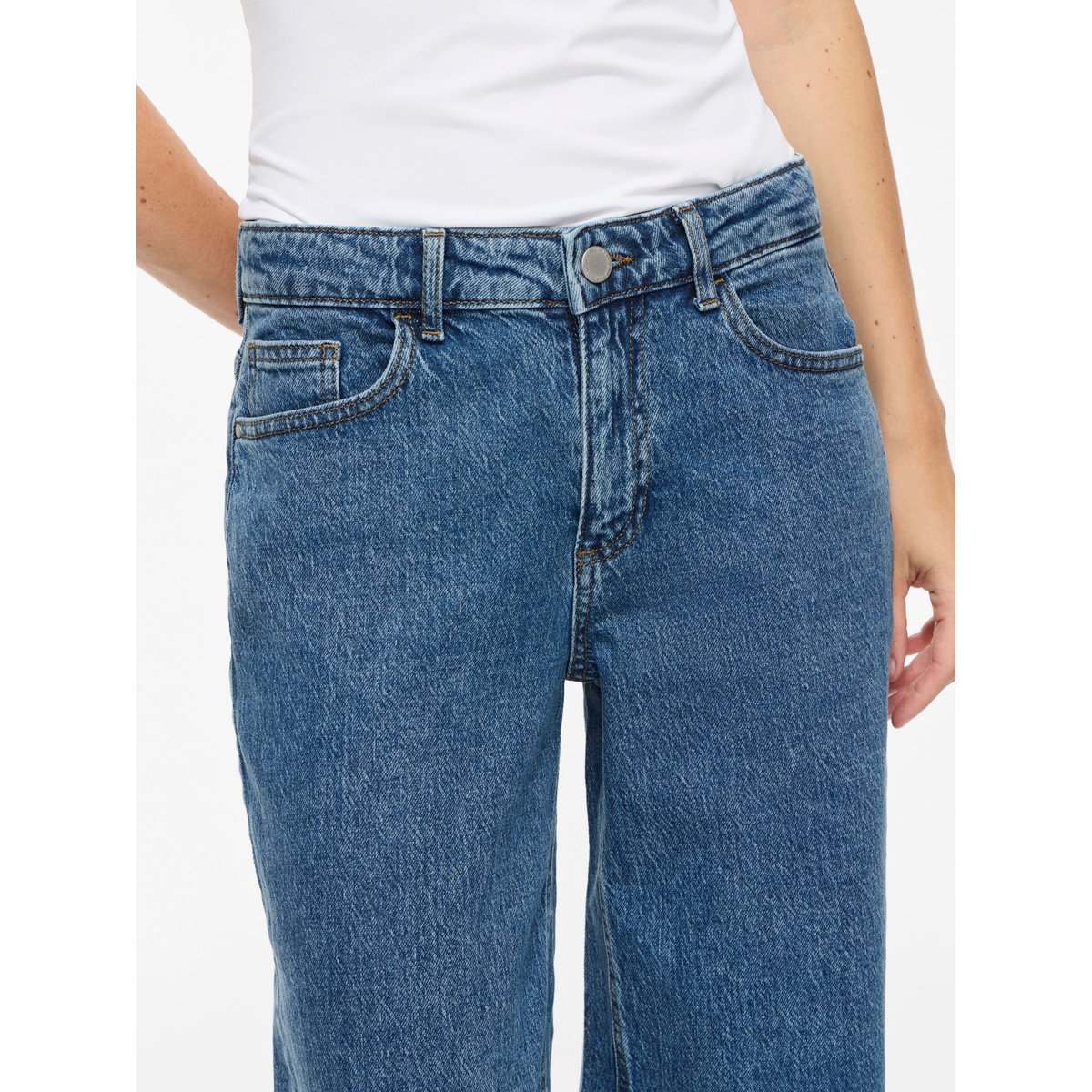 Jean Droit bleu - medium blue denim1, VILA