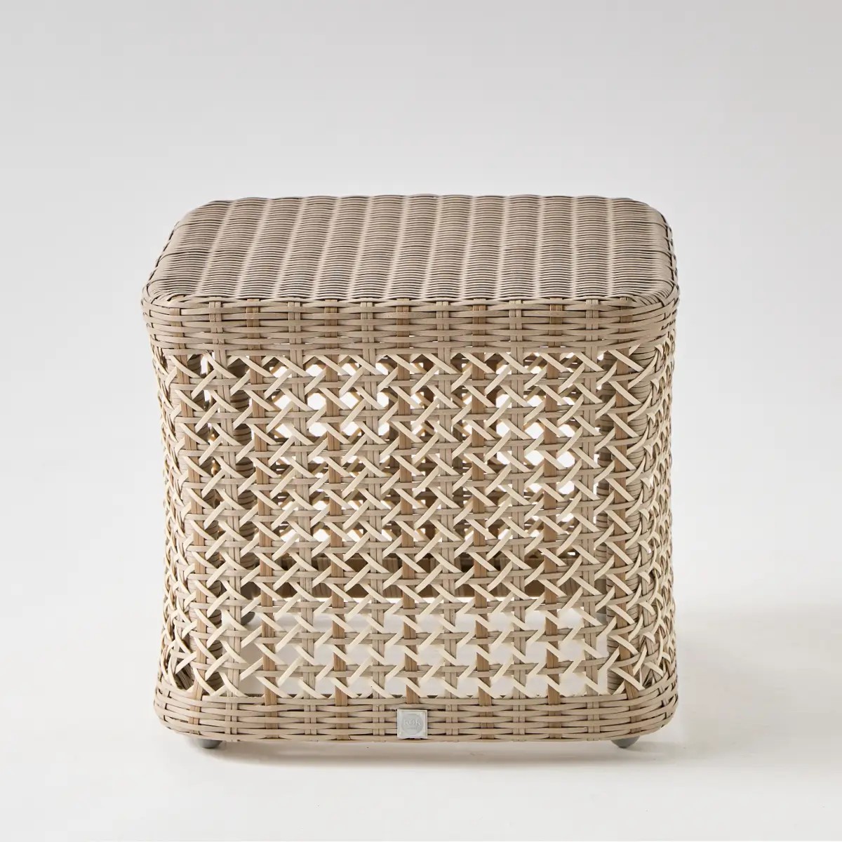 Table basse de jardin carrée ANTIBES camaïeu de gris, KOK
