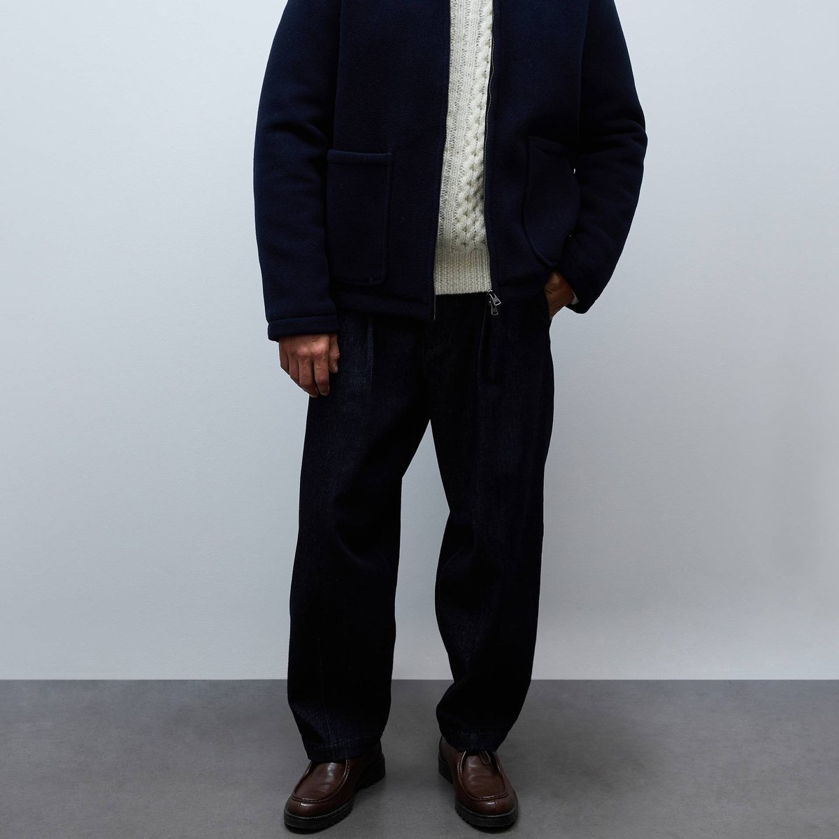 Veste zippé contenant de la laine marine, MONOPRIX