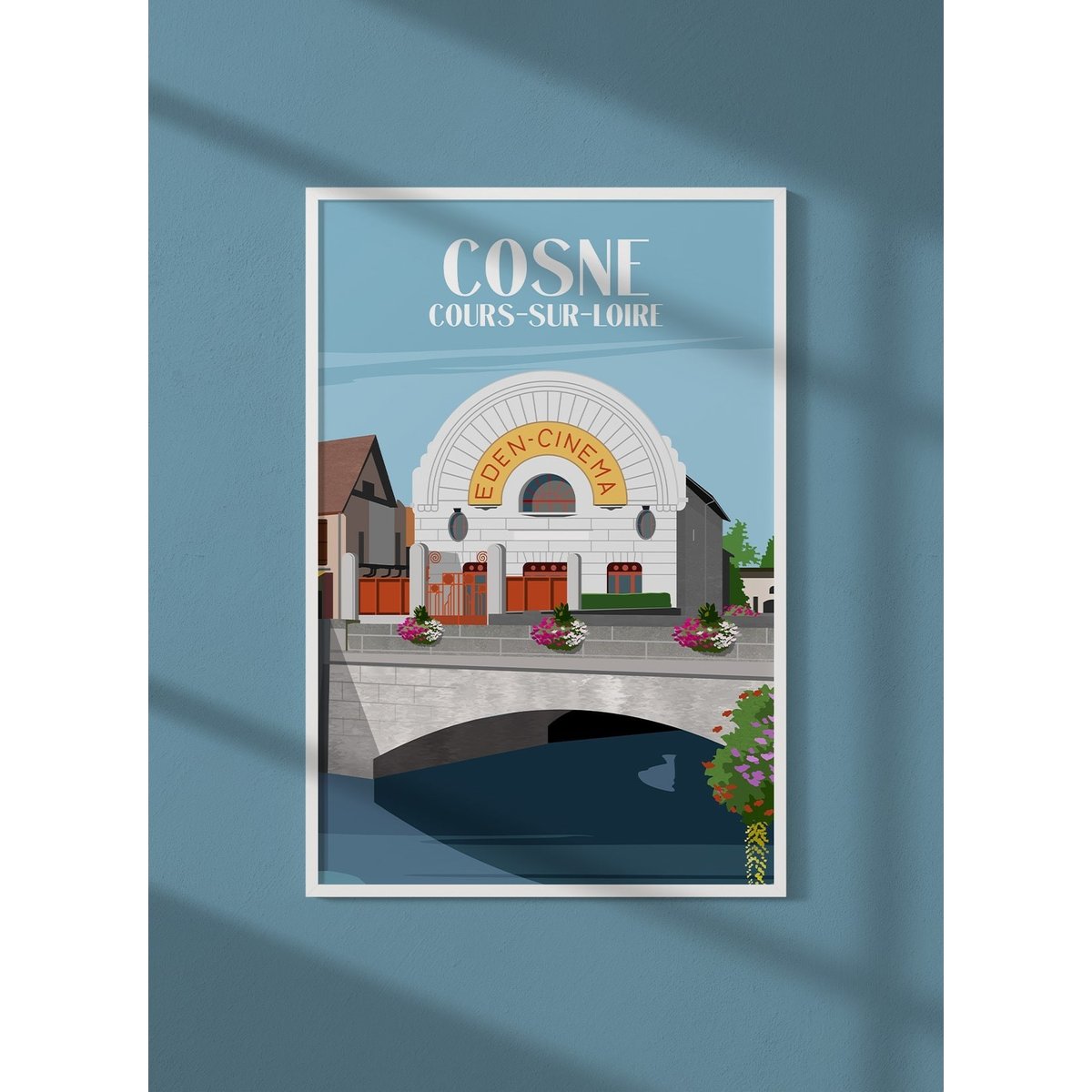 Affiche ville Cosne-Cours-sur-Loire blanc, L'AFFICHERIE
