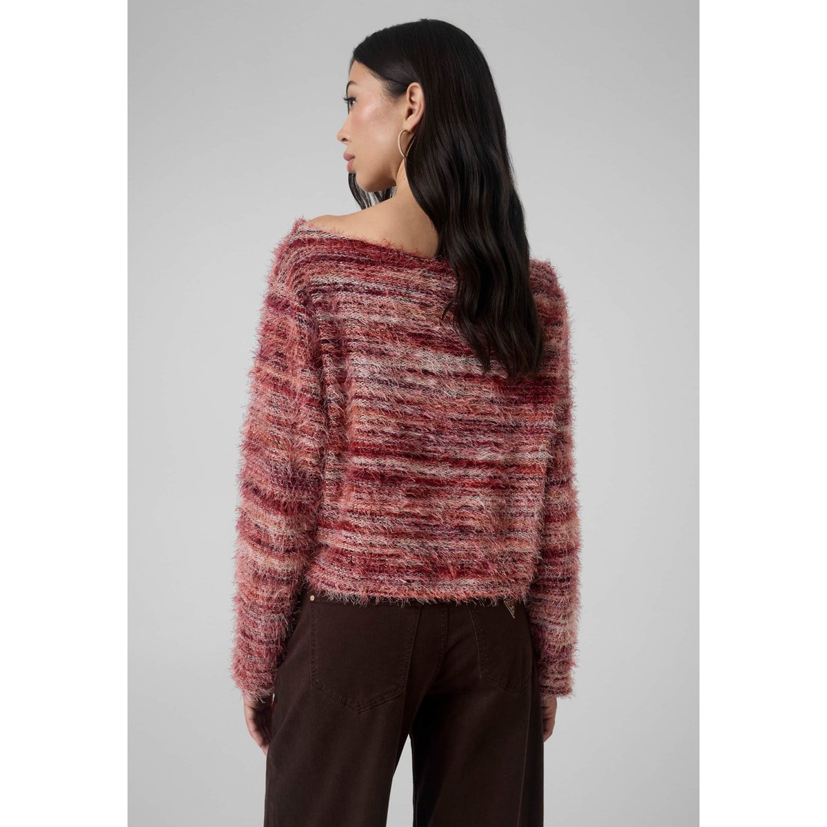 Pull À Rayures rouge, GUESS