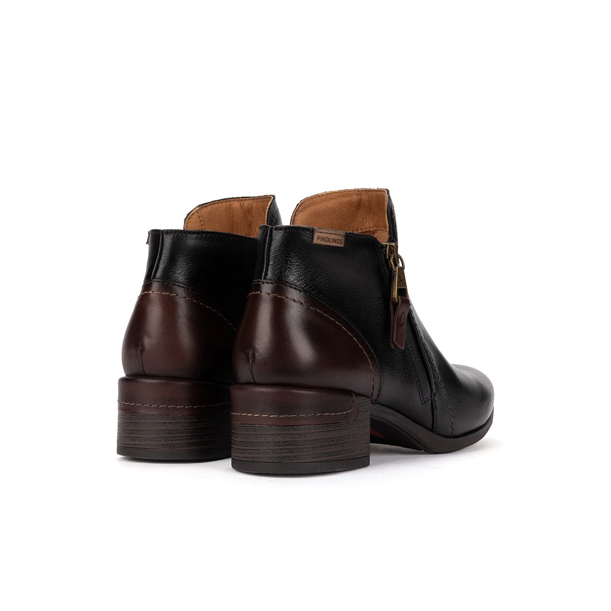 Bottines à talon cuir Malaga black, PIKOLINOS