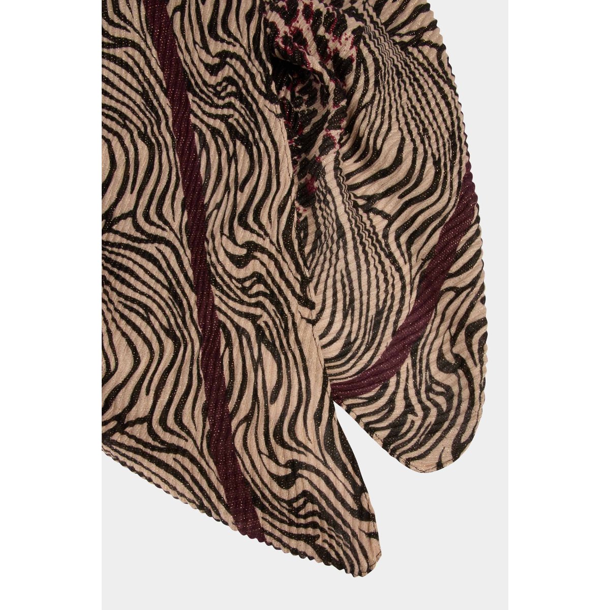 Foulard plissé multicolore, MORGAN