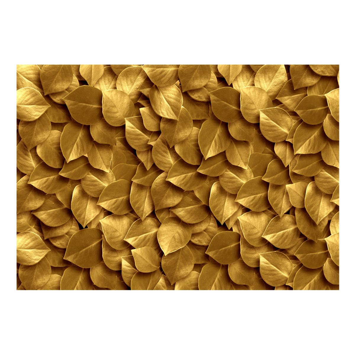 Papier peint intissé panoramique Golden Leaves jaune / doré, EDEN