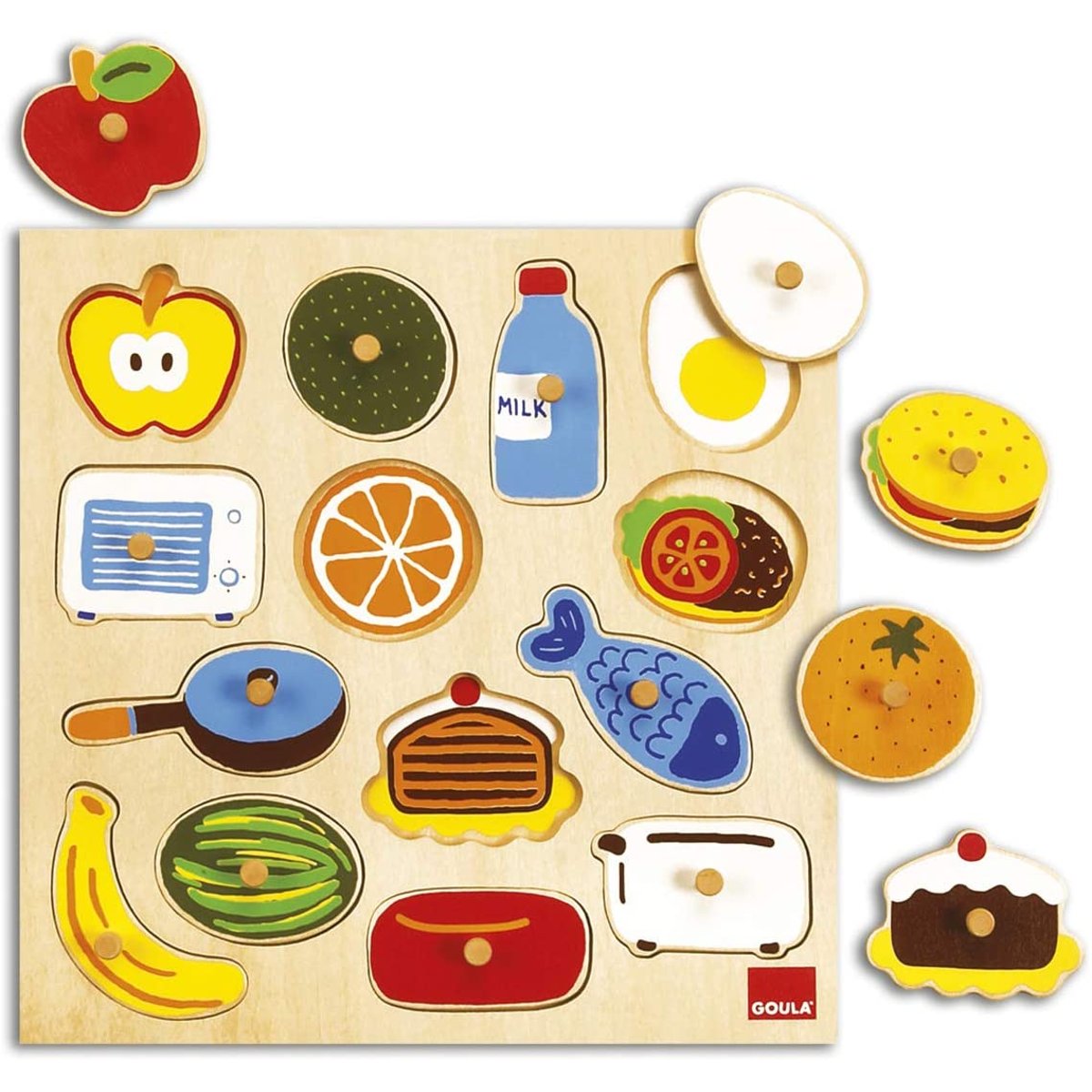 Puzzle Dedans Dehors beige, GOULA