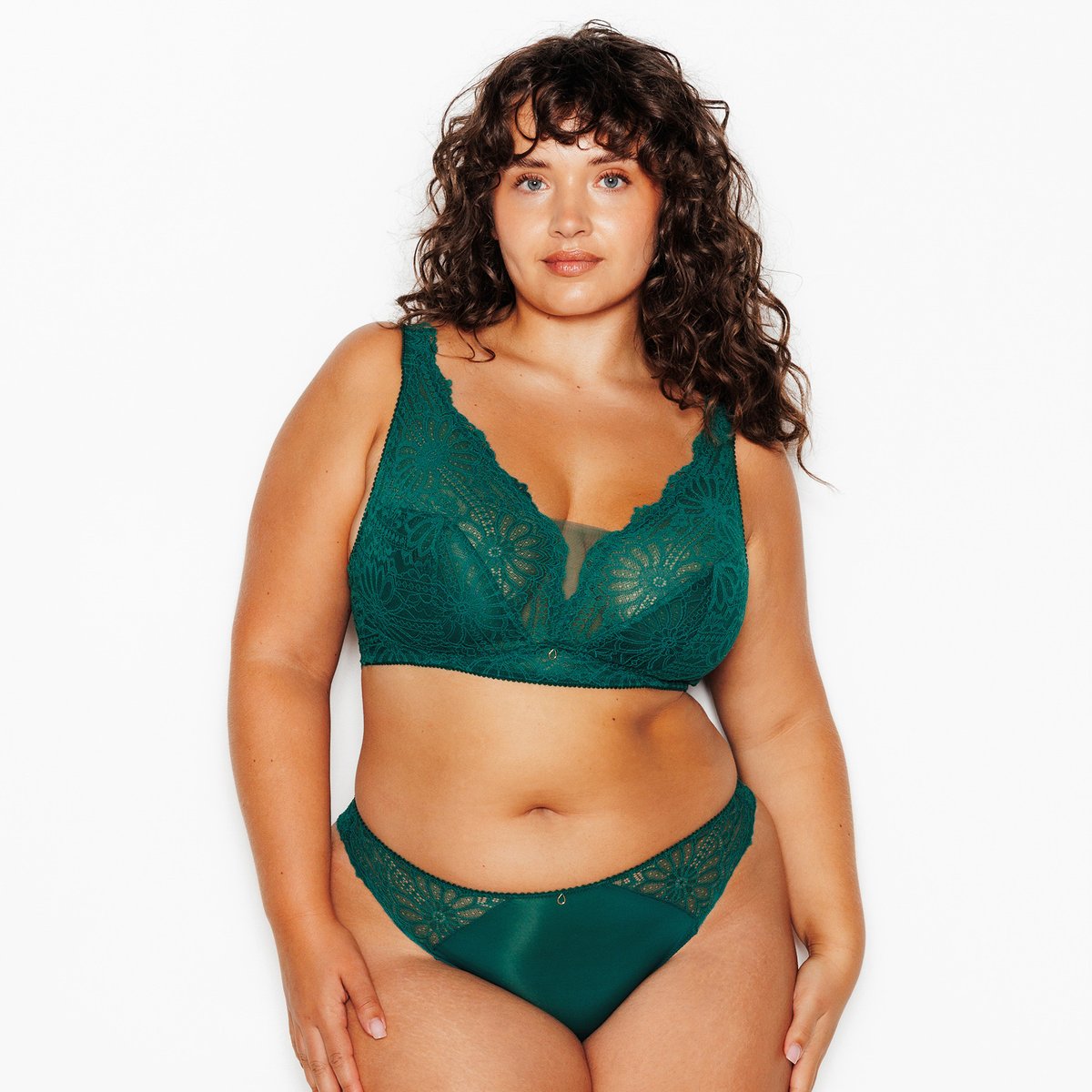 Soutien-gorge sans armature JANNEL vert fonce, ROUGEGORGE LINGERIE