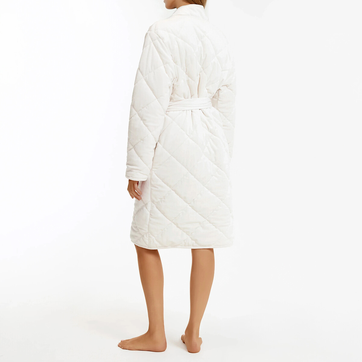 Quilted Velour Lounge Jacket ivory, ANNE WEYBURN