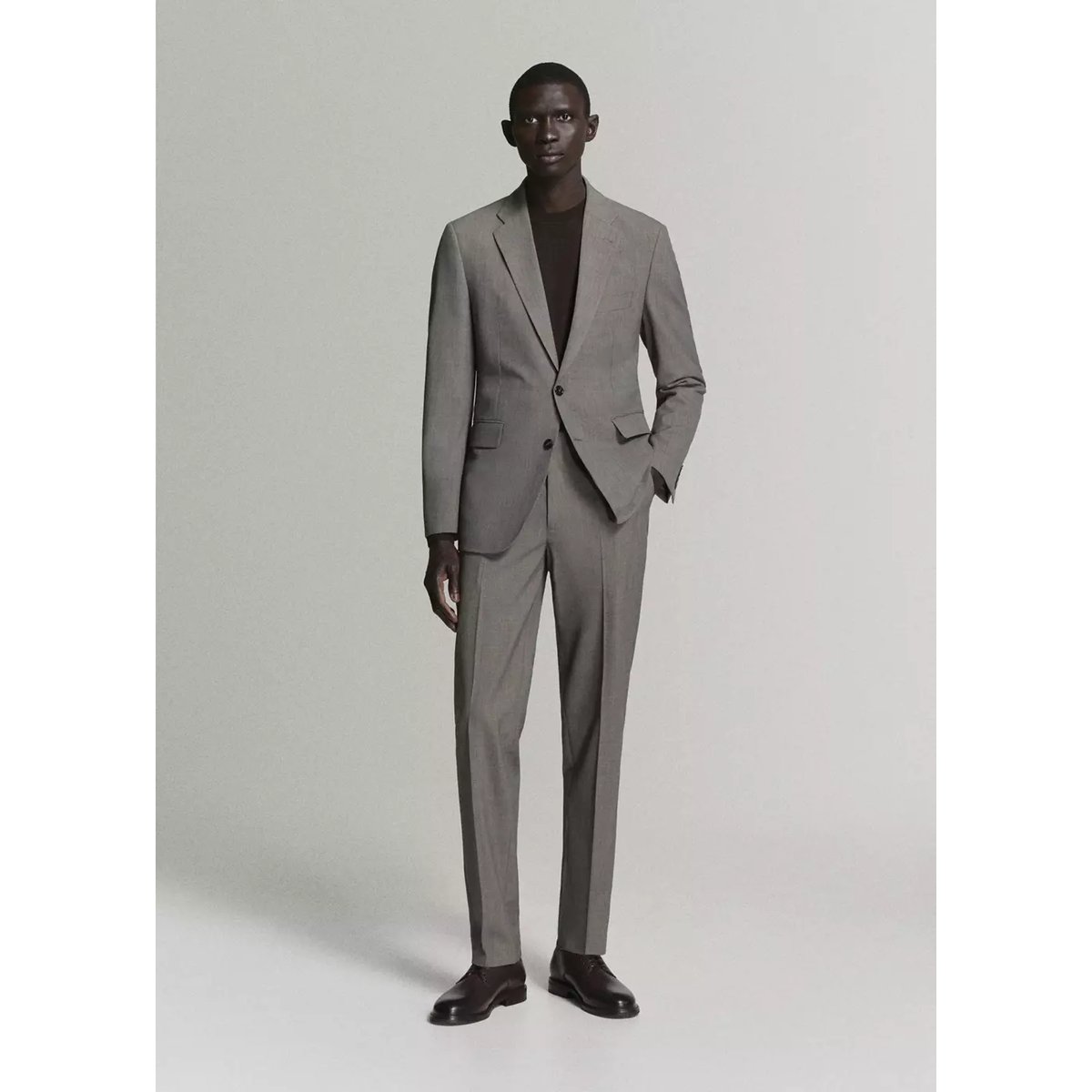 Pantalon costume Milán slim-fit marron, MANGO MAN