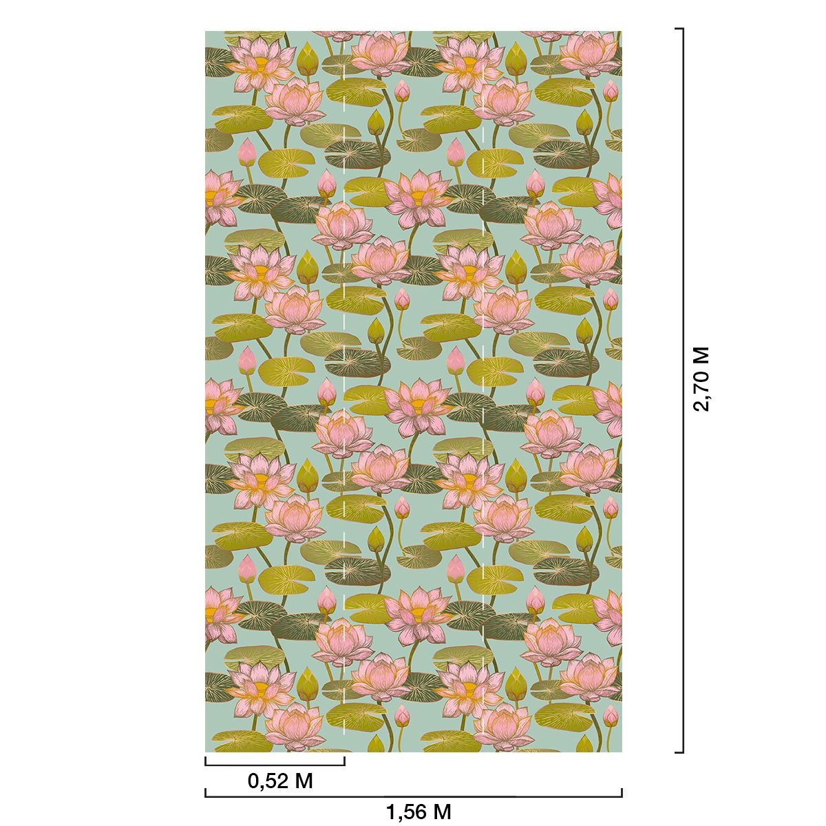 Papier peint fleurs de lotus intissé, HEXOA
