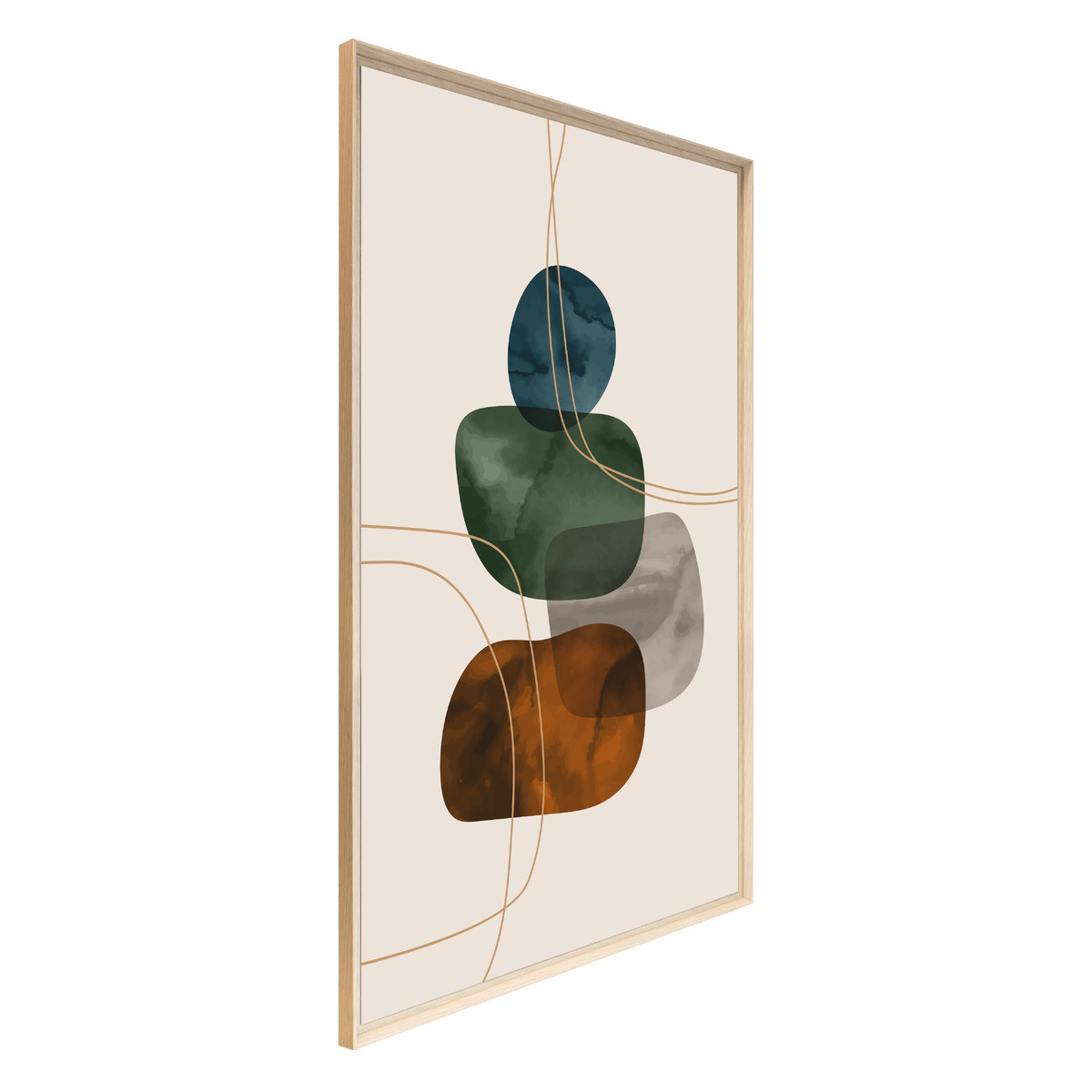 Tableau Mural Encadré Formes Organiques Suspendues ABSTRAIT tableaux encadrés, CEANOTHE