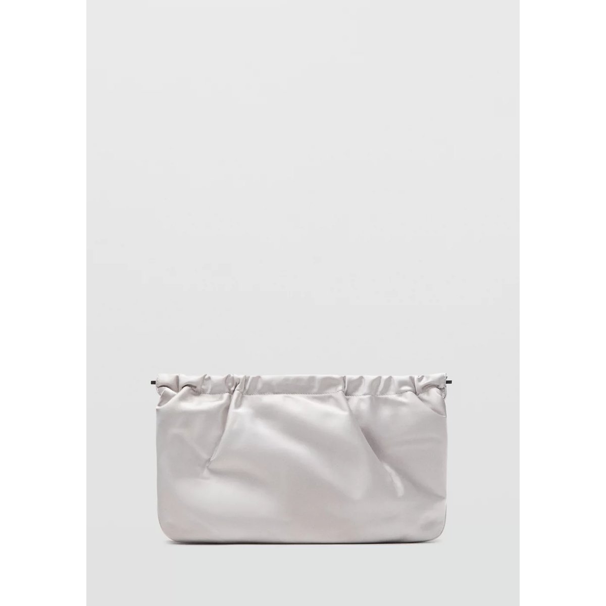 Sac porté main satiné gris clair/pastel, MANGO