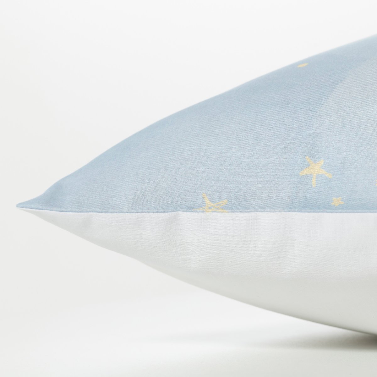 Taie d'oreiller rectangulaire pur coton SKOG imprimé, CARRE BLANC