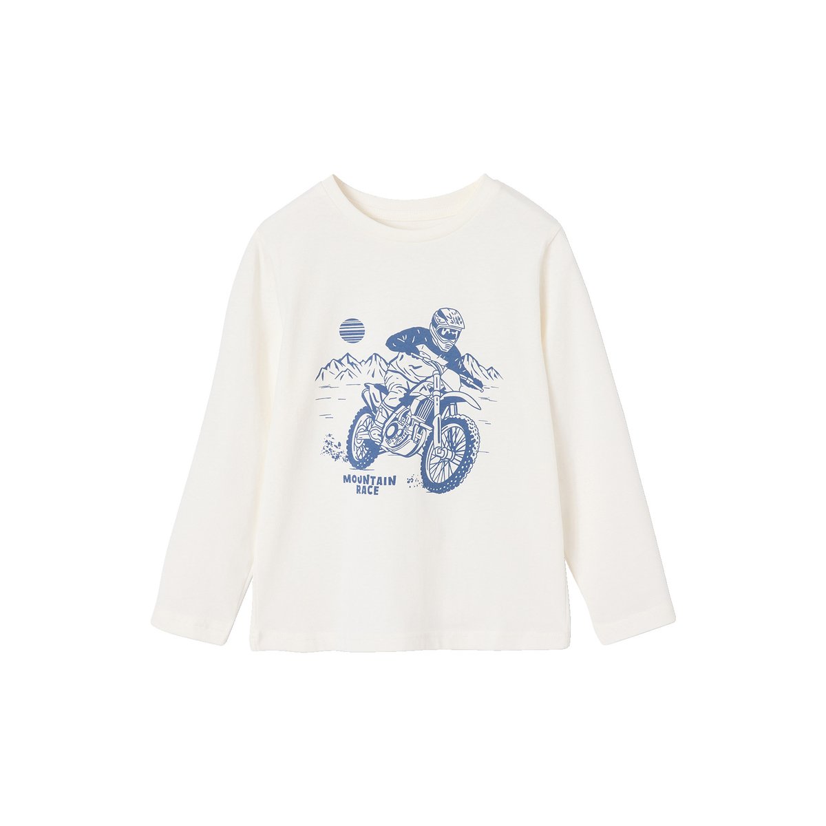 T-shirt manches longues blanc, VERTBAUDET