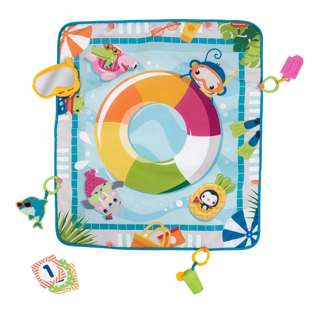 Fisher-price - Tapis D’activités Amusant - Tapis D’éveil Pour Bébé - Dès La Naissance multicolore, FISHER PRICE