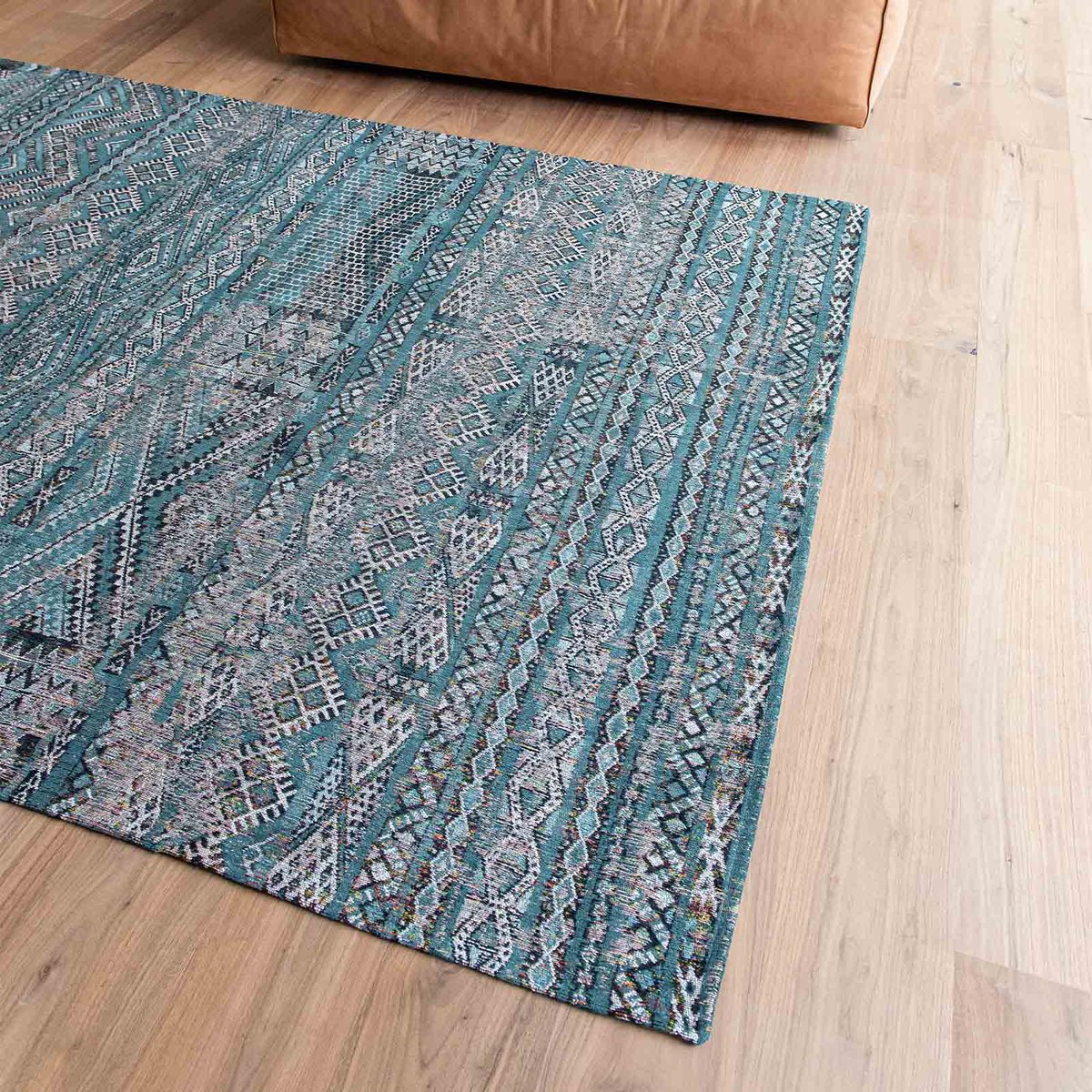 Tapis intérieur/extérieur tissé plat BLUE ANTIK bleu, NOVATREND
