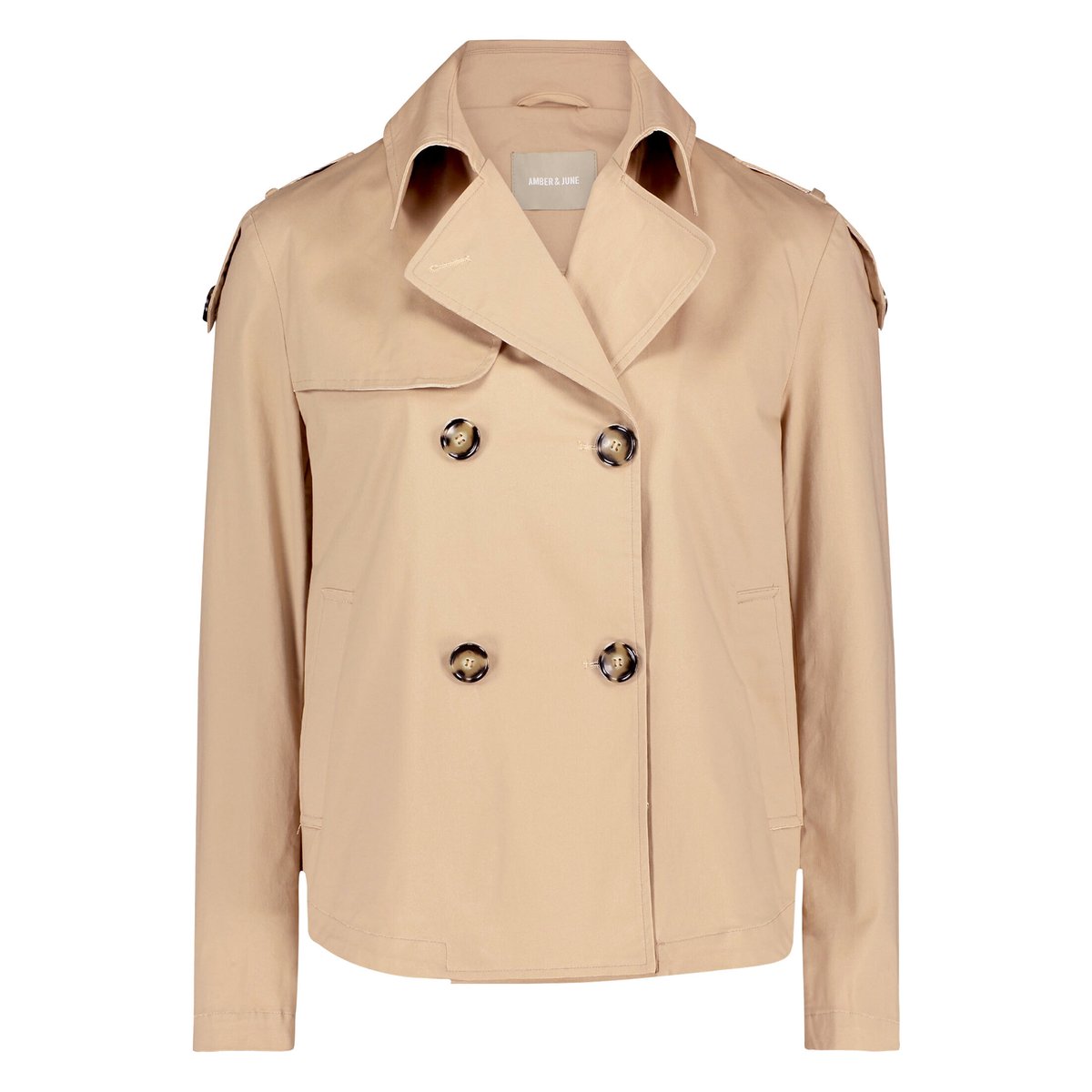Veste d'été à col beige, AMBER & JUNE