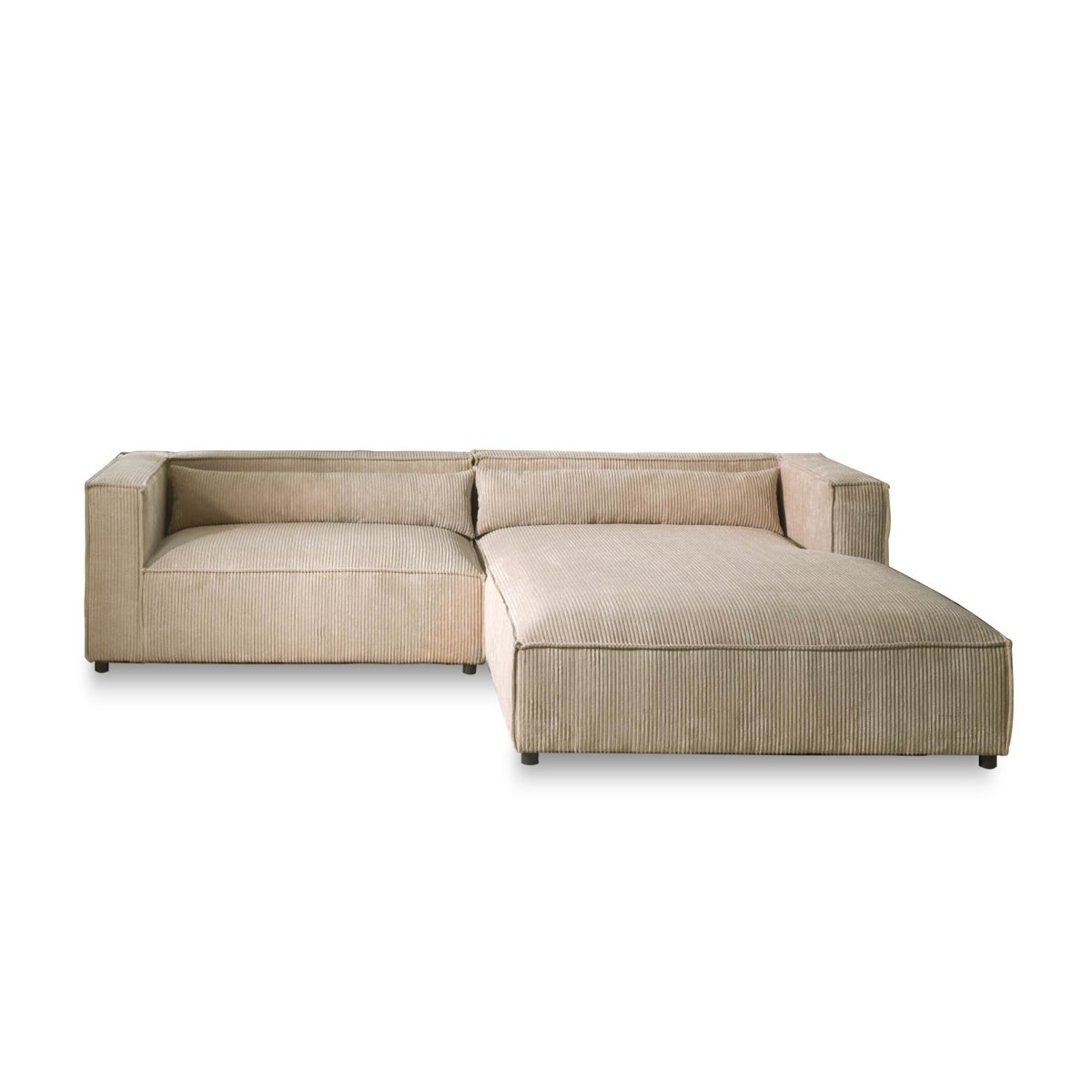 Canapé d'Angle droit 4 places - ELA beige, BEST MOBILIER
