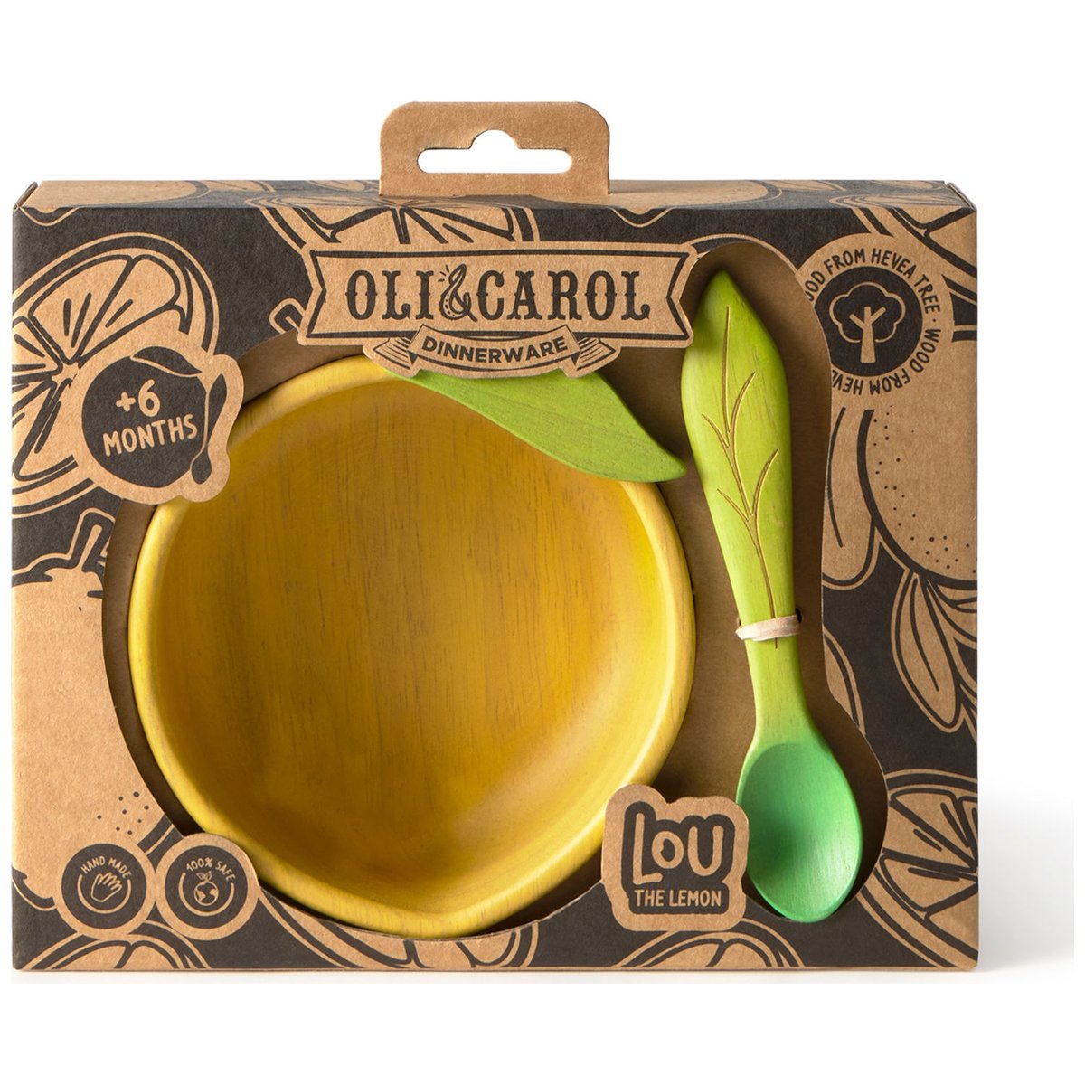 Set bol et cuillère jaune, vert, OLI & CAROL