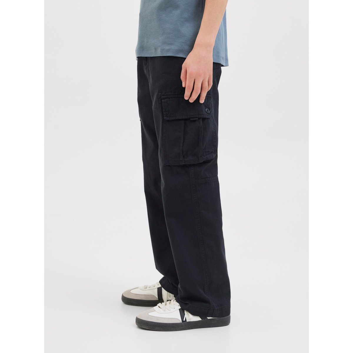 Pantalon À Jambe Large noire - black, JACK & JONES JUNIOR