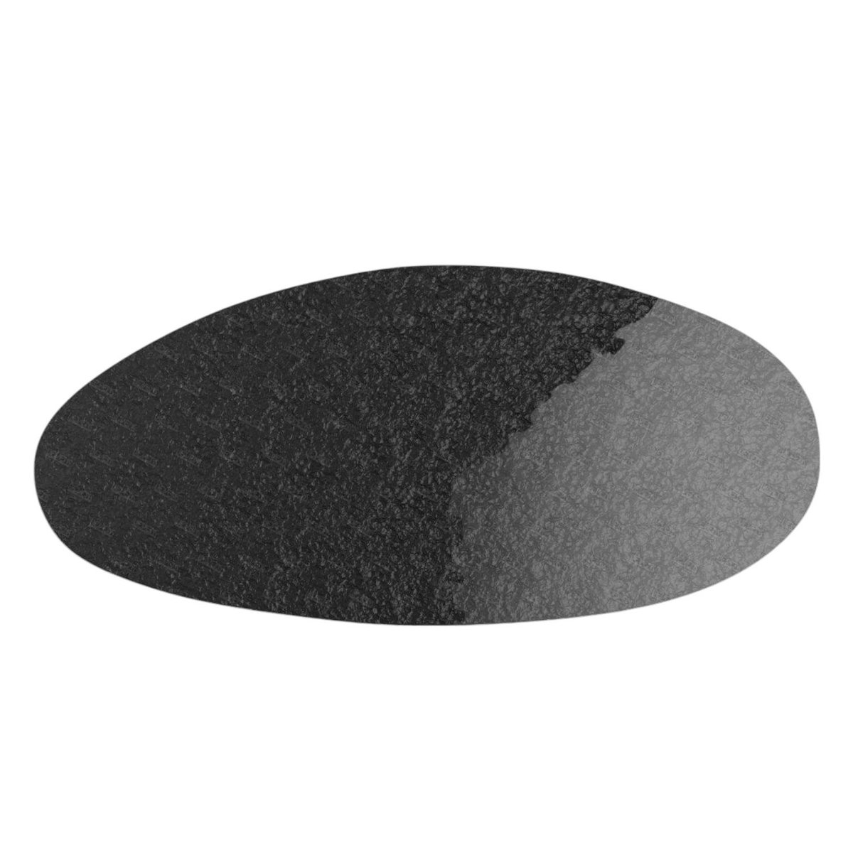 Table à manger noire en verre ondulé forme organique 280 cm LIGURIE noir, PIER IMPORT