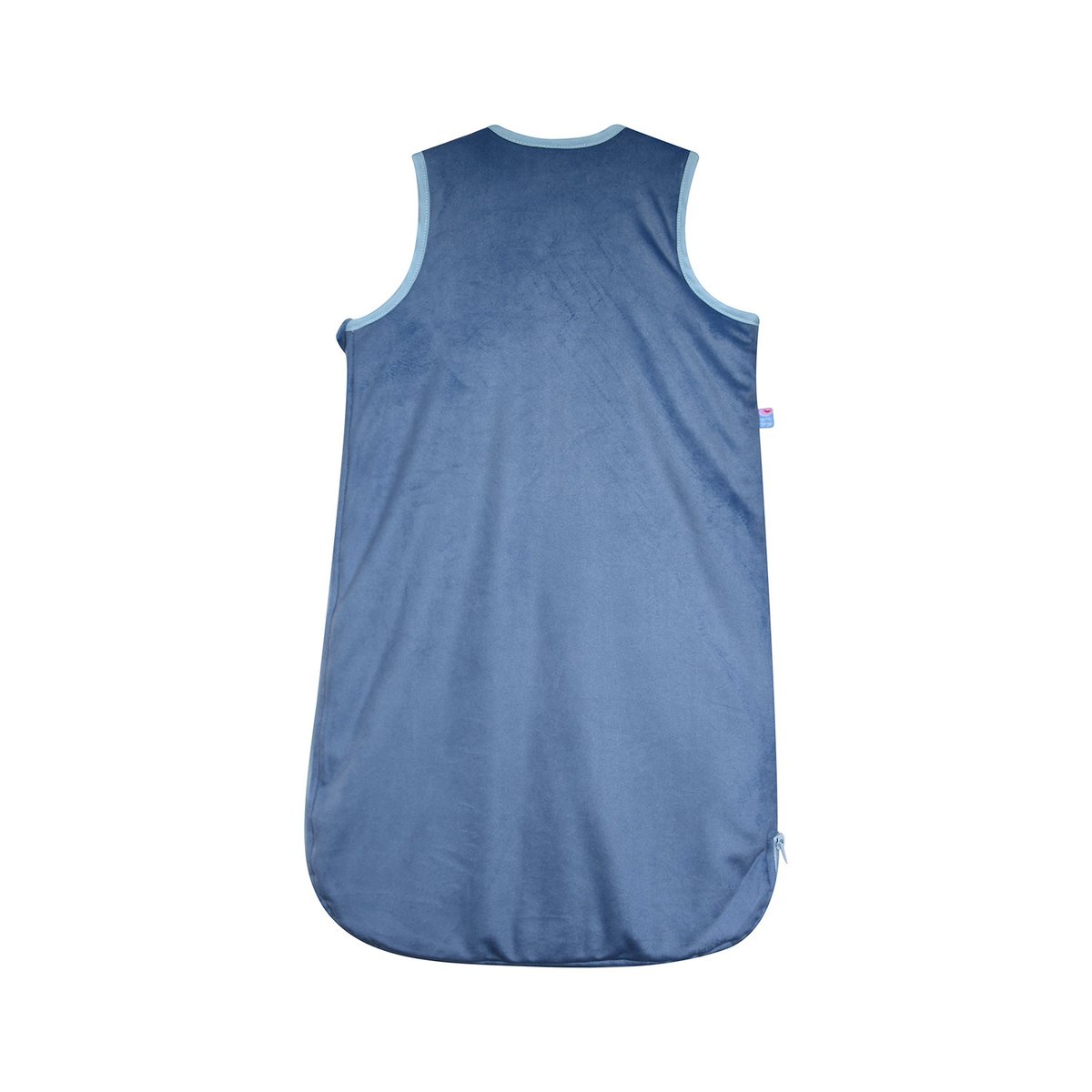 Gigoteuse 0/6m malko velours doux sans manches bleu, SUCRE D'ORGE