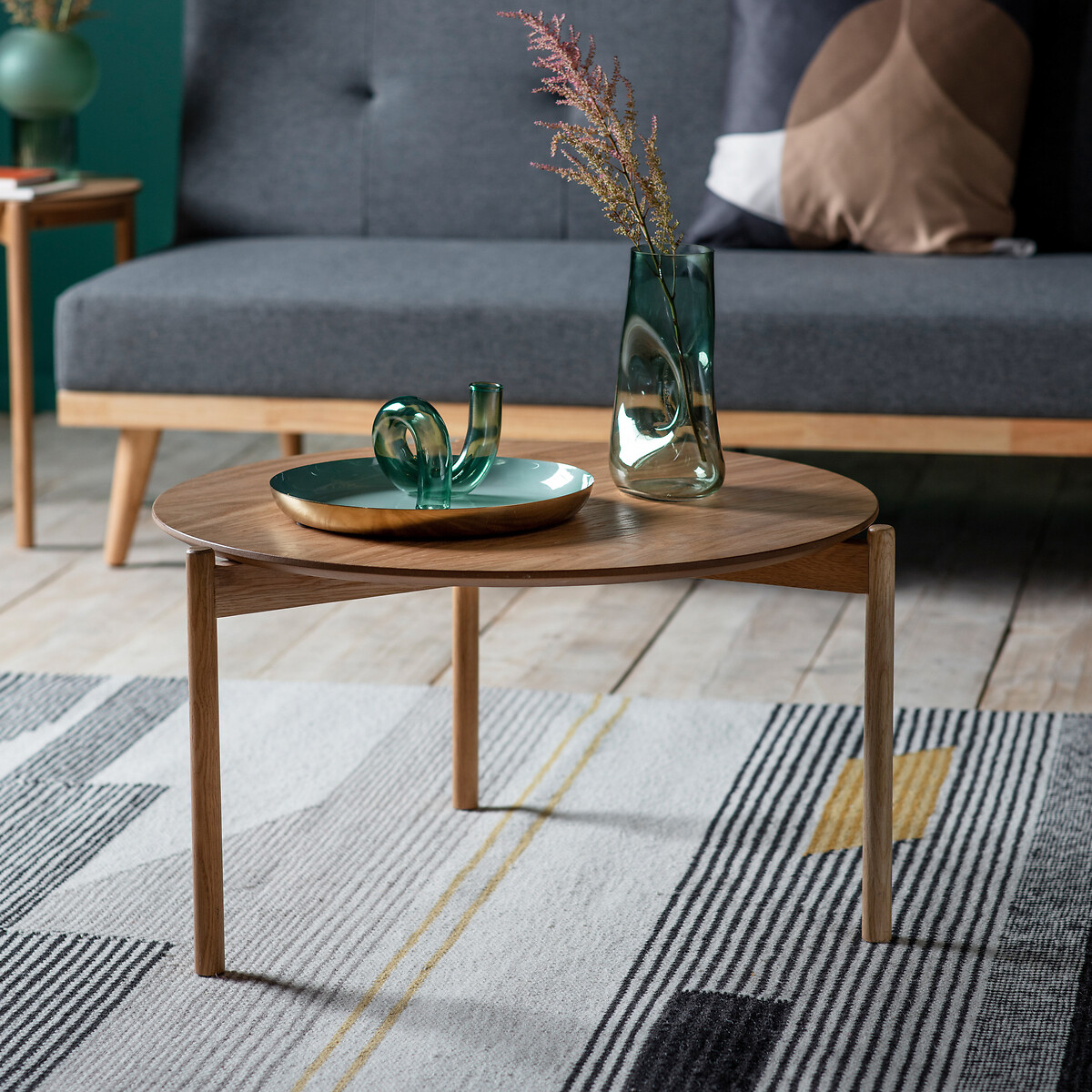 Hajipur Round Oak Coffee Table natural oak, ÉDITÉ