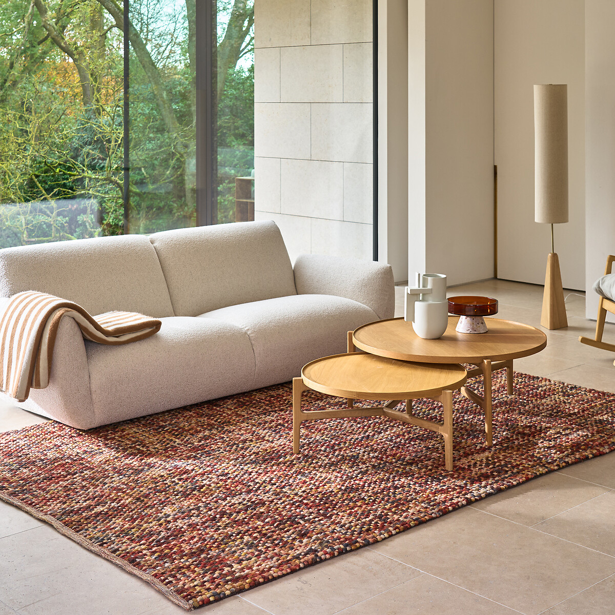 Tapis XL en laine, tissé main, Mutanya terre cuite, AM.PM