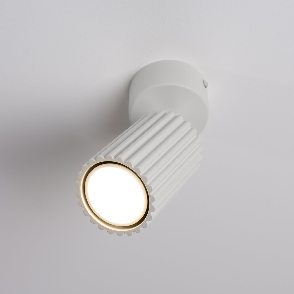 Plafonnier Aluminium Blanc GU10 1 KARBON blanc, EDEN