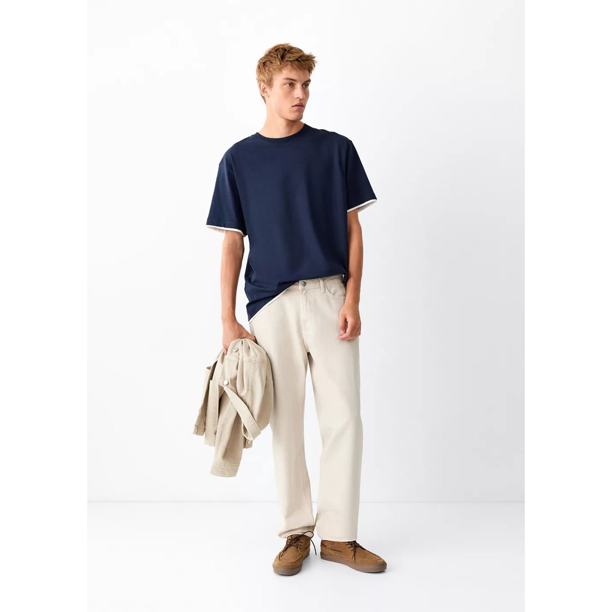 Jean regular-fit beige, MANGO TEEN