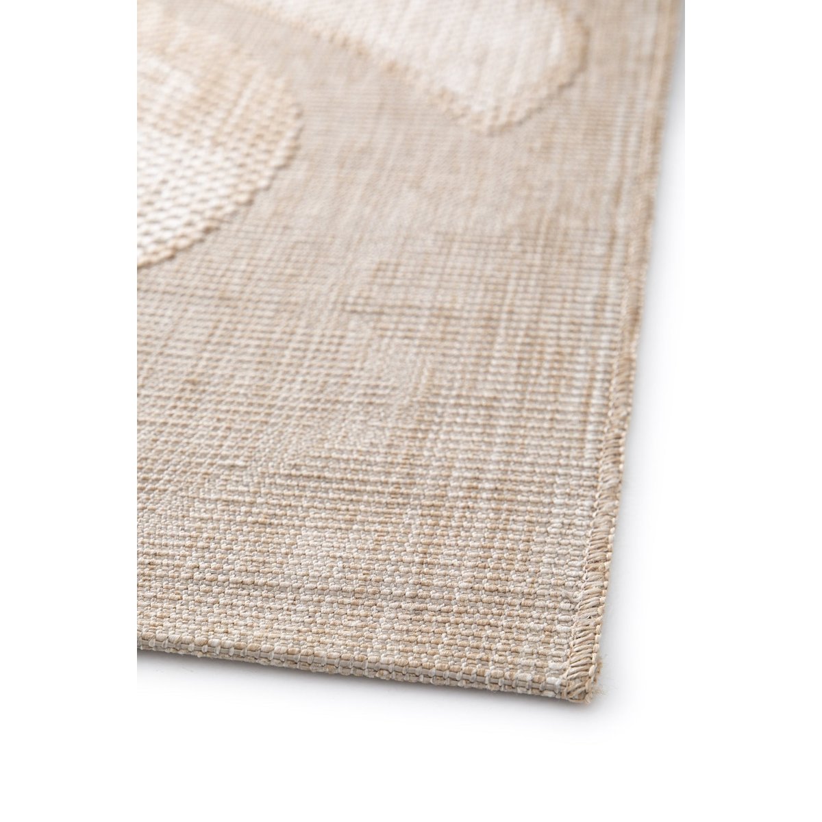 Tapis bouclé en relief intérieur extérieur BALI brun naturel, AFK LIVING