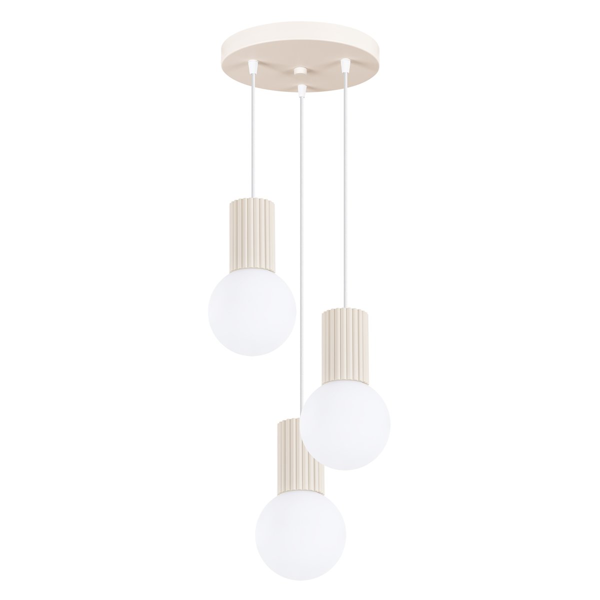 Suspension Aluminium Beige G9 3 Halo beige, EDEN