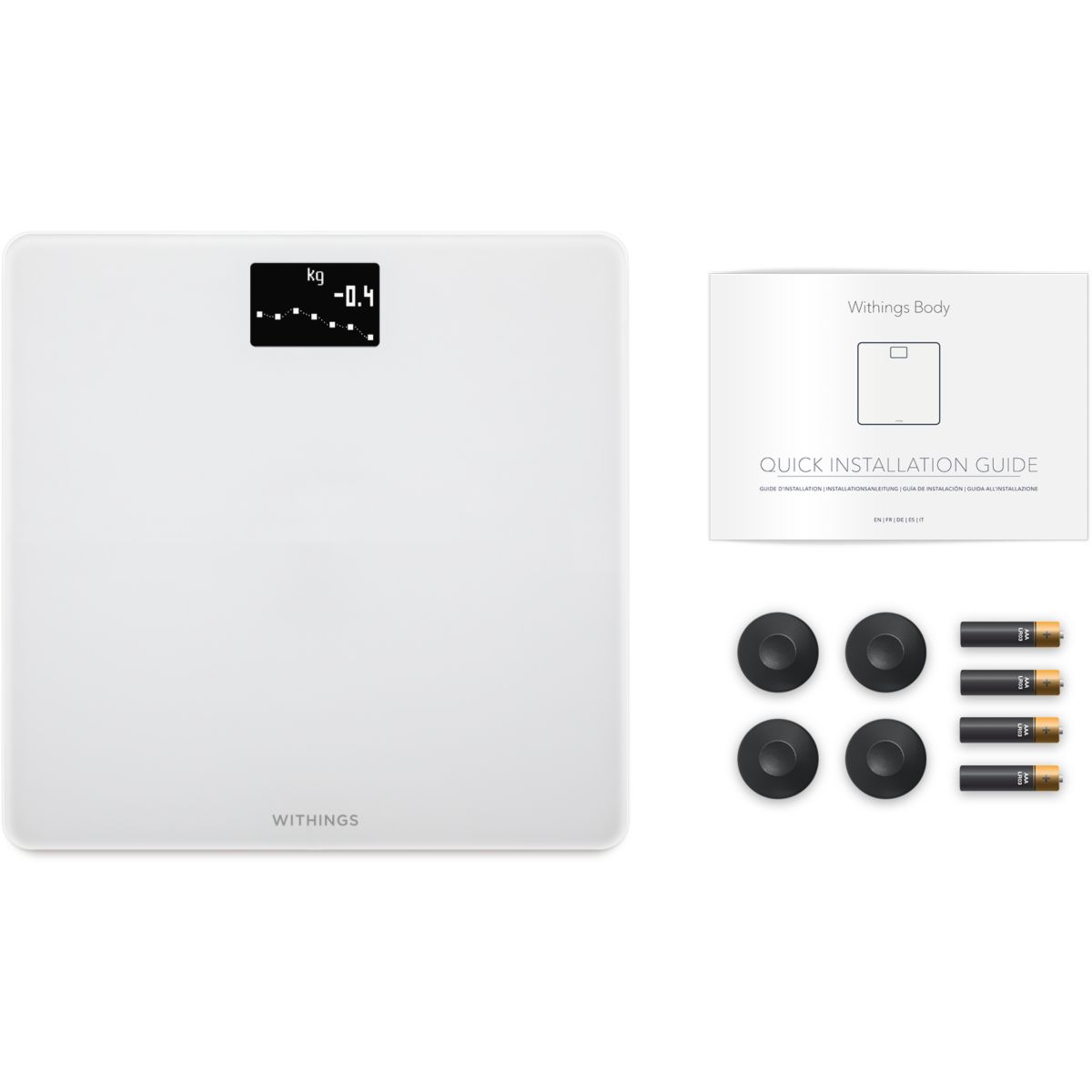 Pèse personne Wifi Body blanc, WITHINGS