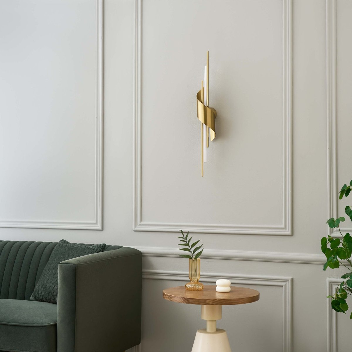 Applique LED dorée longiligne - ZÉNAÏA doré, KOSILUM