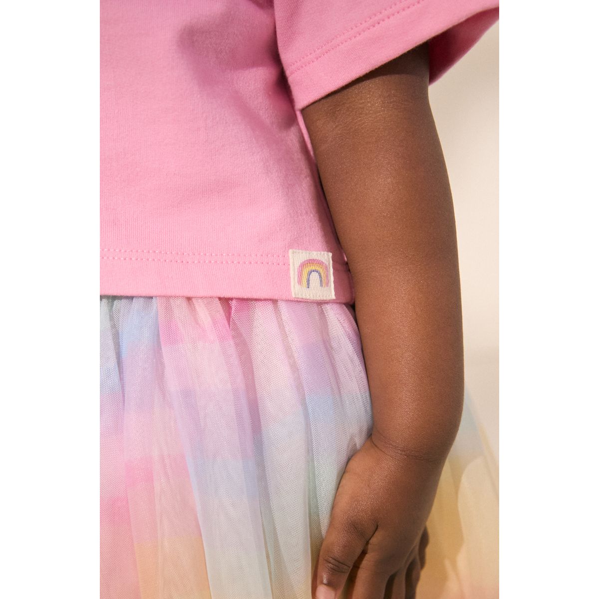 Ensemble tutu et haut arc-en-ciel/rose, NEXT