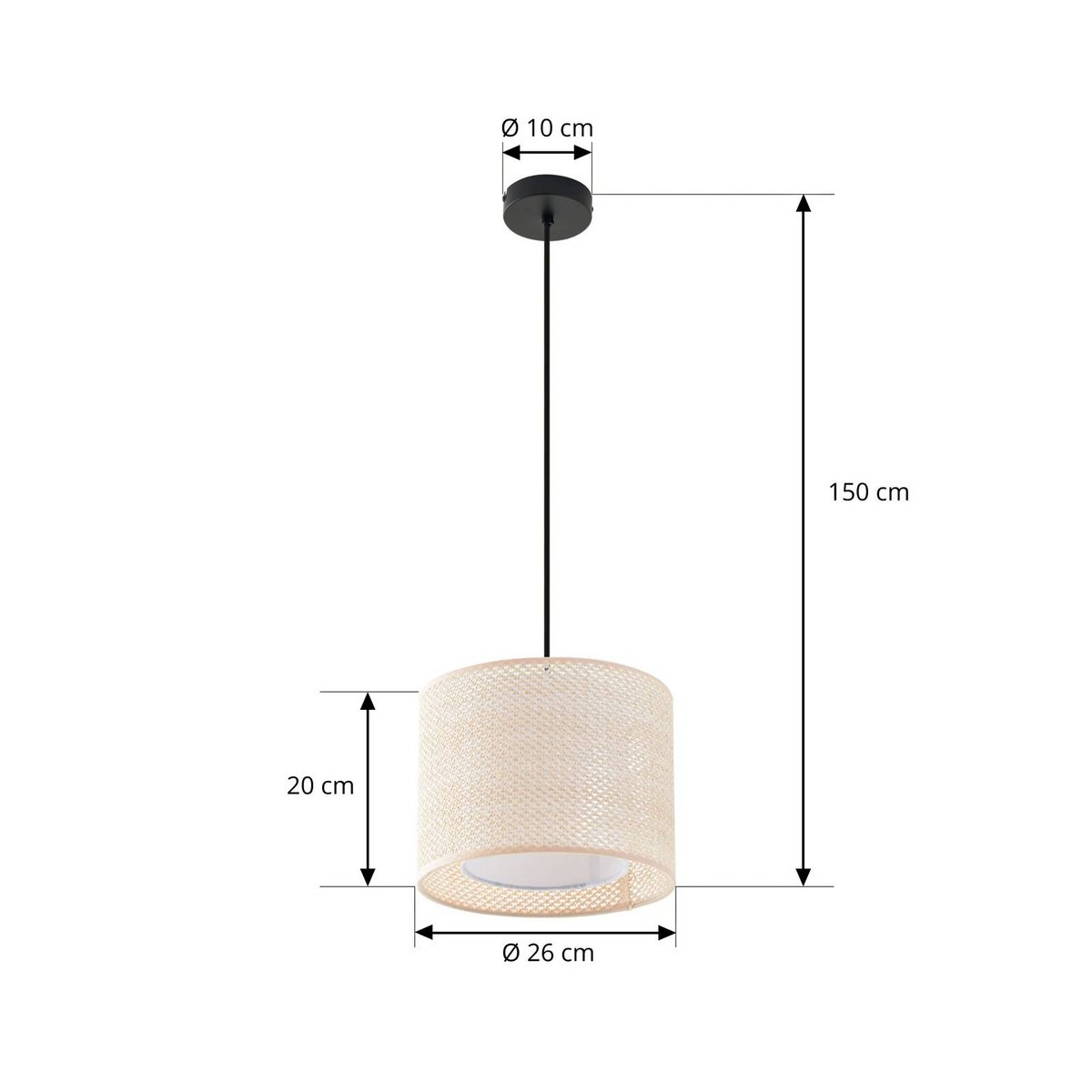 Suspension traditionnelle, Soula beige, LINDBY