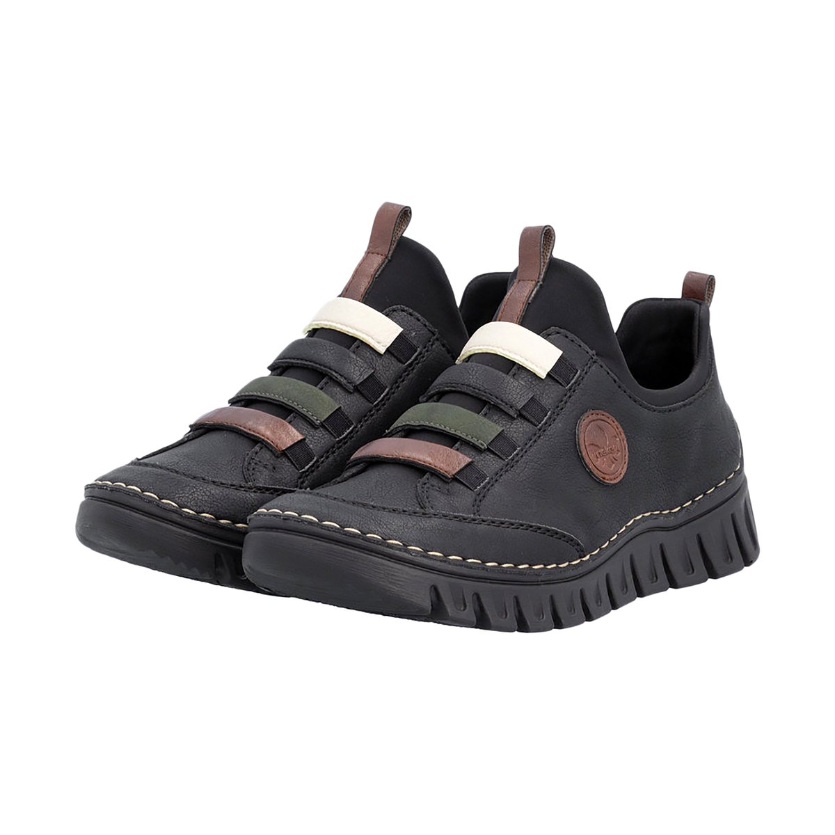 Basket Cuir Greece noir, RIEKER