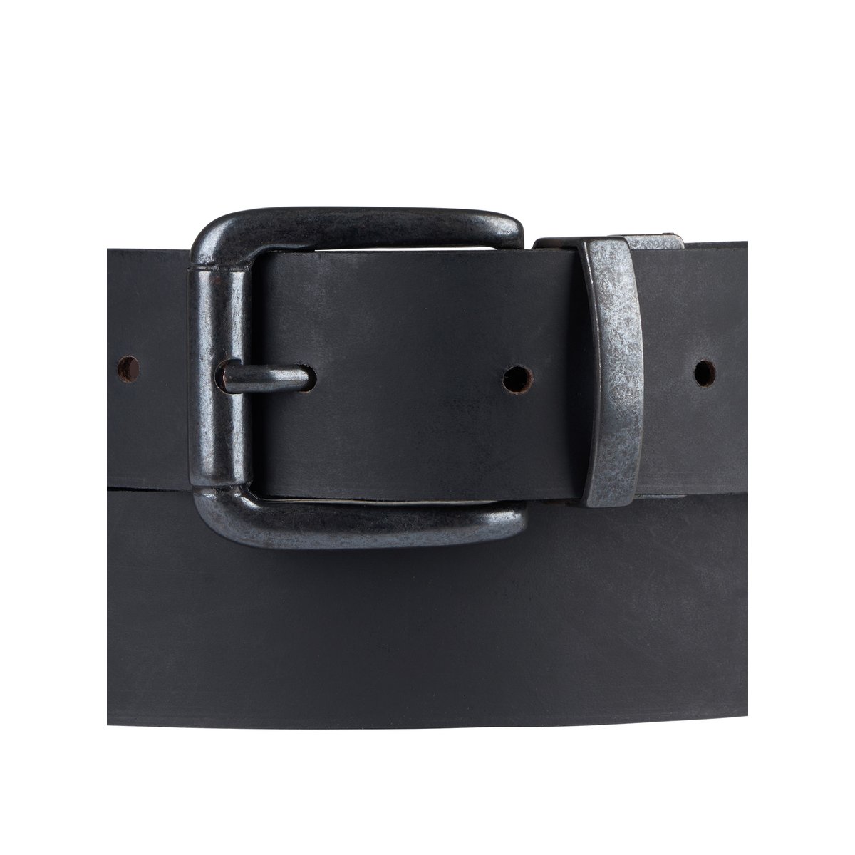 Ceinture réversible en cuir noir black, PETROL INDUSTRIES