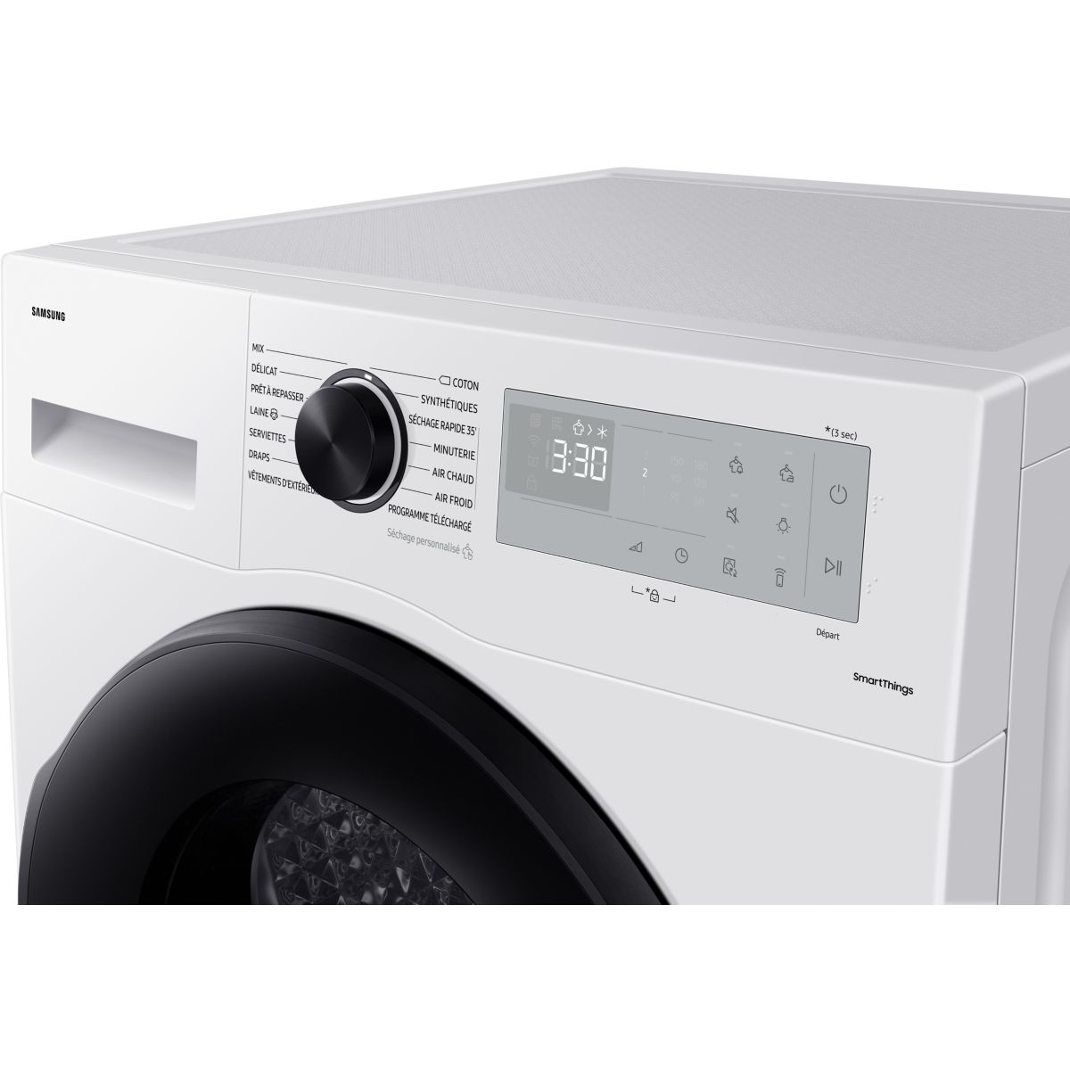 Sèche linge pompe à chaleur DV90CGC0A0AH blanc, SAMSUNG