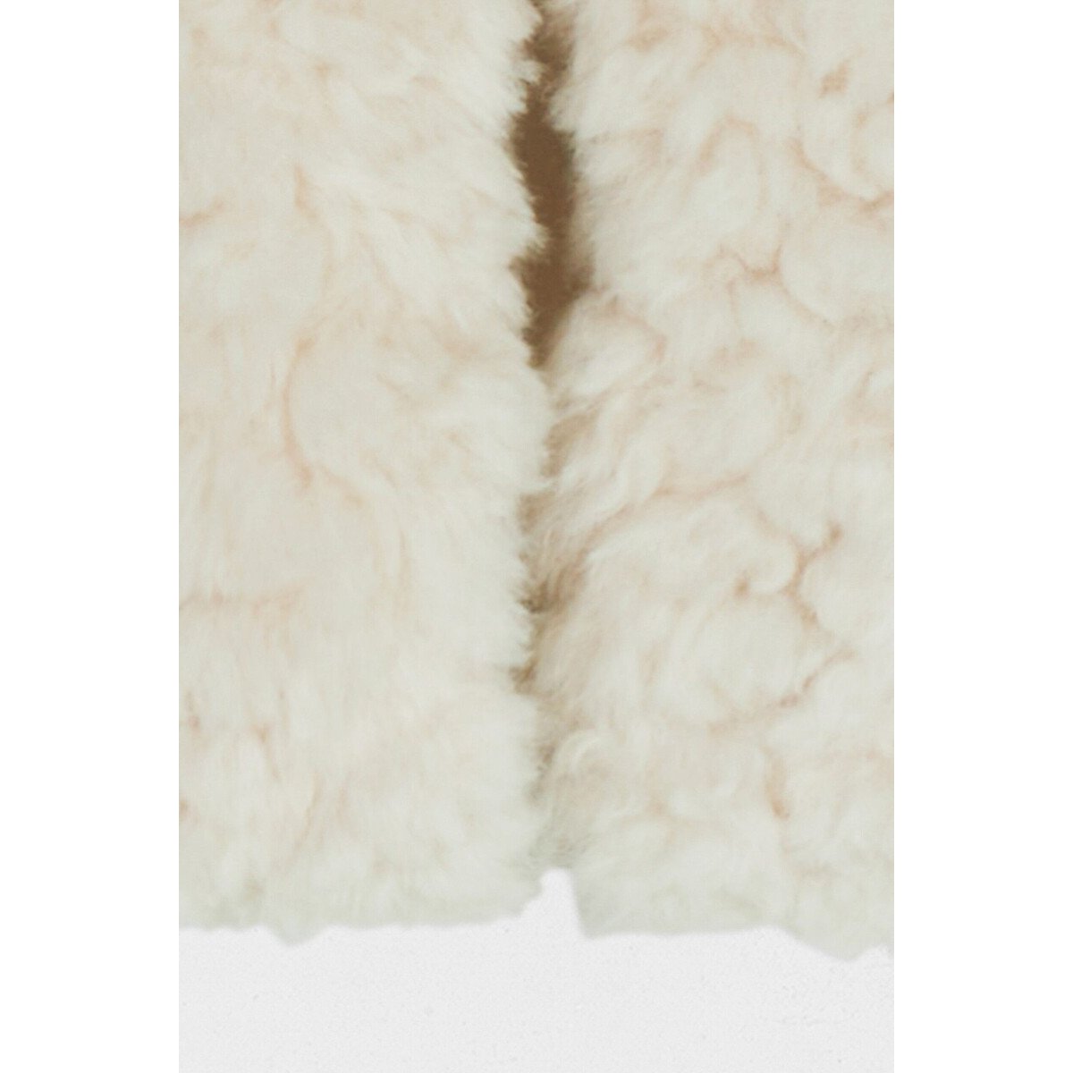 Gilet sans manches, en sherpa ivoire, MORGAN