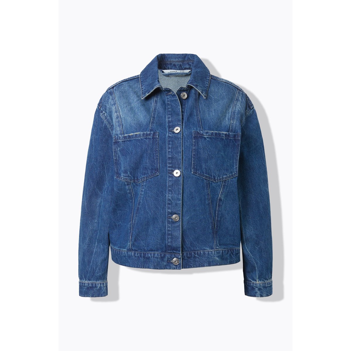 Veste en jean oversize bleu jean, STUDIO UNTOLD