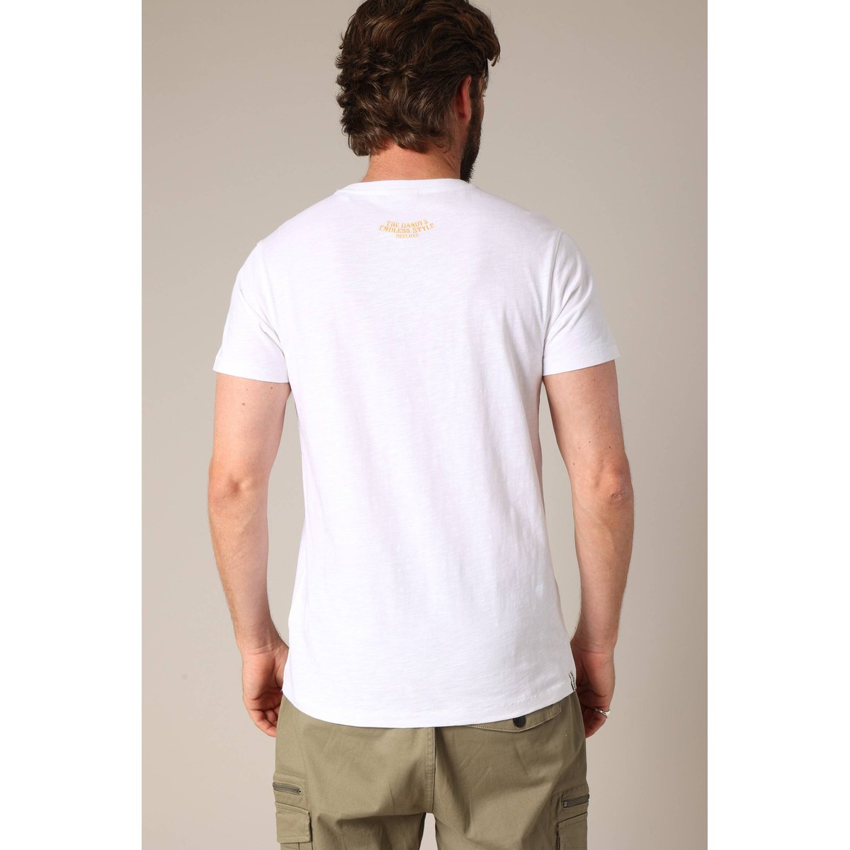T-shirt 100 % coton avec imprimé tête de mort style dandy DANDY white, DEELUXE