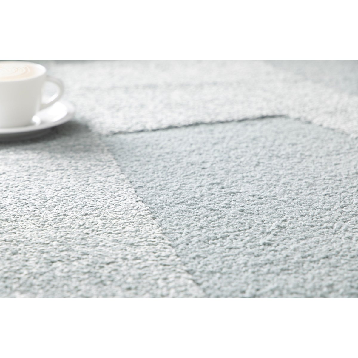 Tapis doux à relief SILENCIO bleu naturel, AFK LIVING