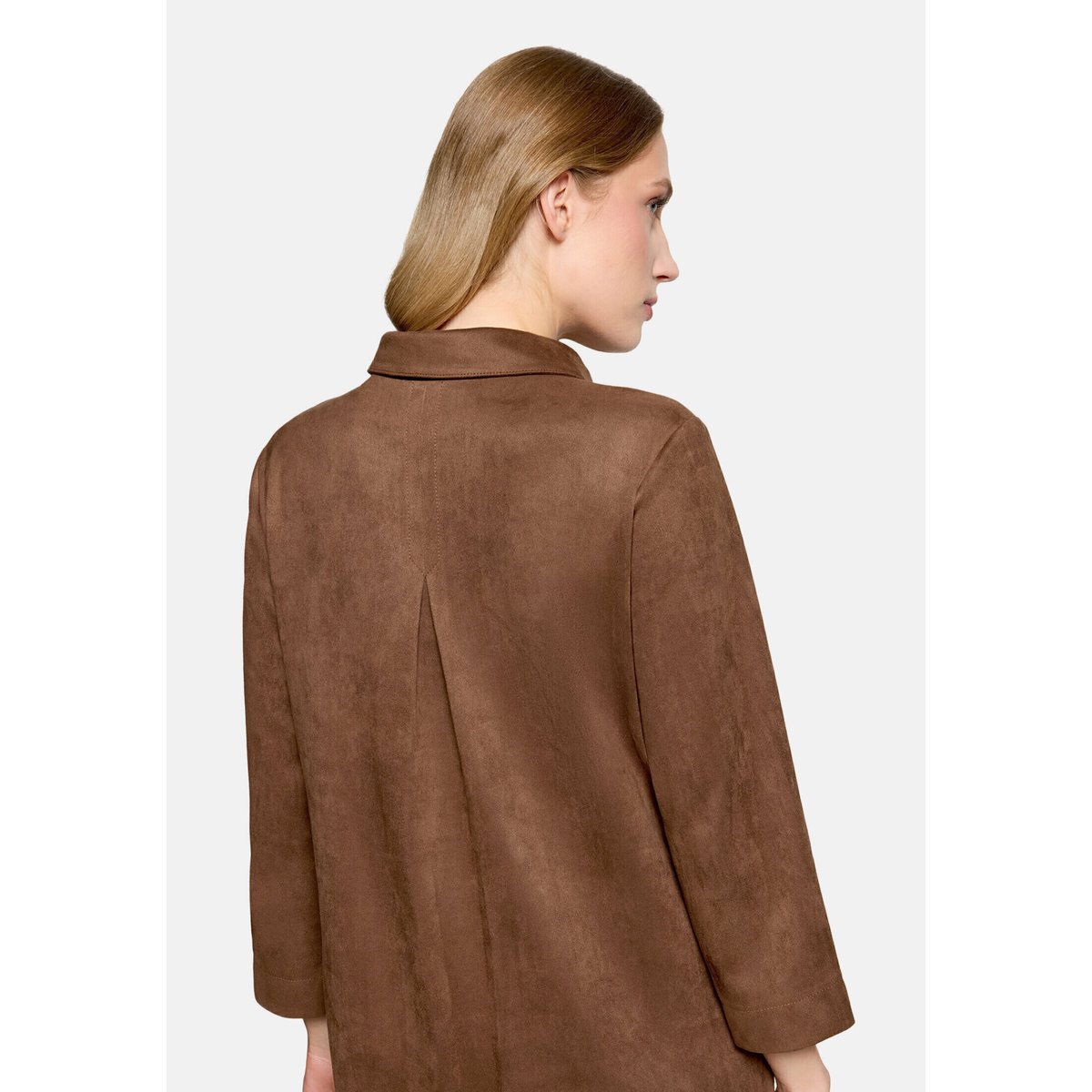Robe-chemisier à patte de boutonnage dark coffee, BETTY BARCLAY